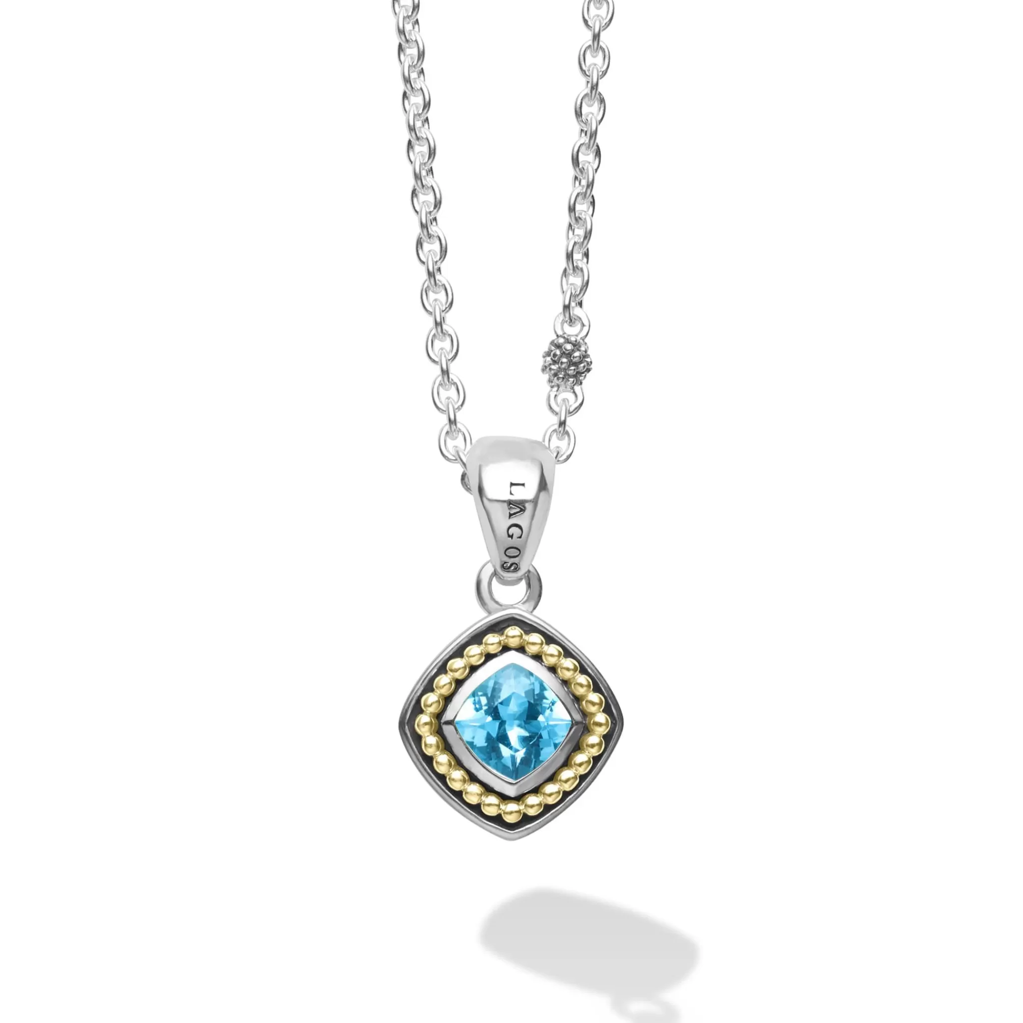 Cheap LAGOS Swiss Blue Topaz Pendant Necklace