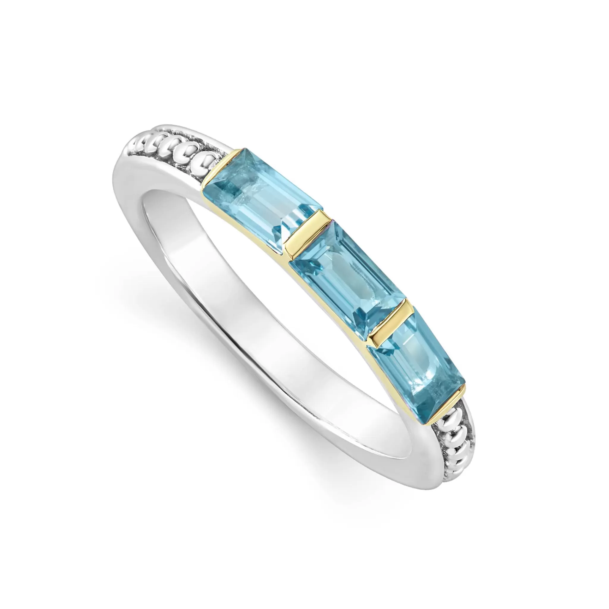 Cheap LAGOS Swiss Blue Topaz Stacking Ring