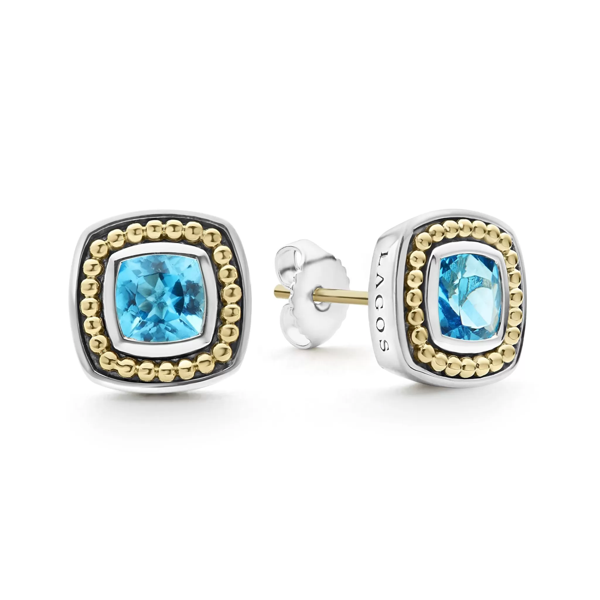 Sale LAGOS Swiss Blue Topaz Stud Earrings