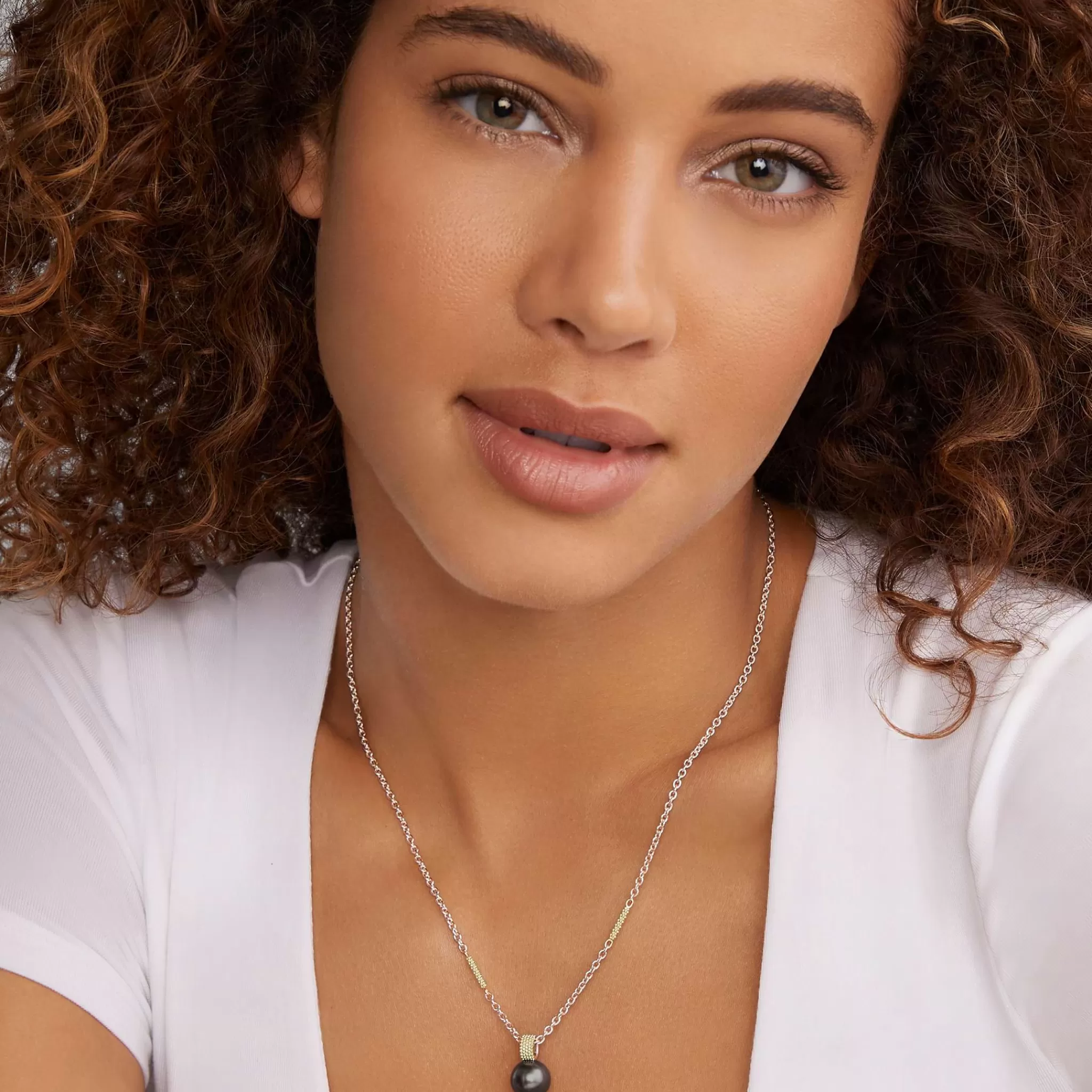 Shop LAGOS Tahitian Black Pearl Pendant Necklace