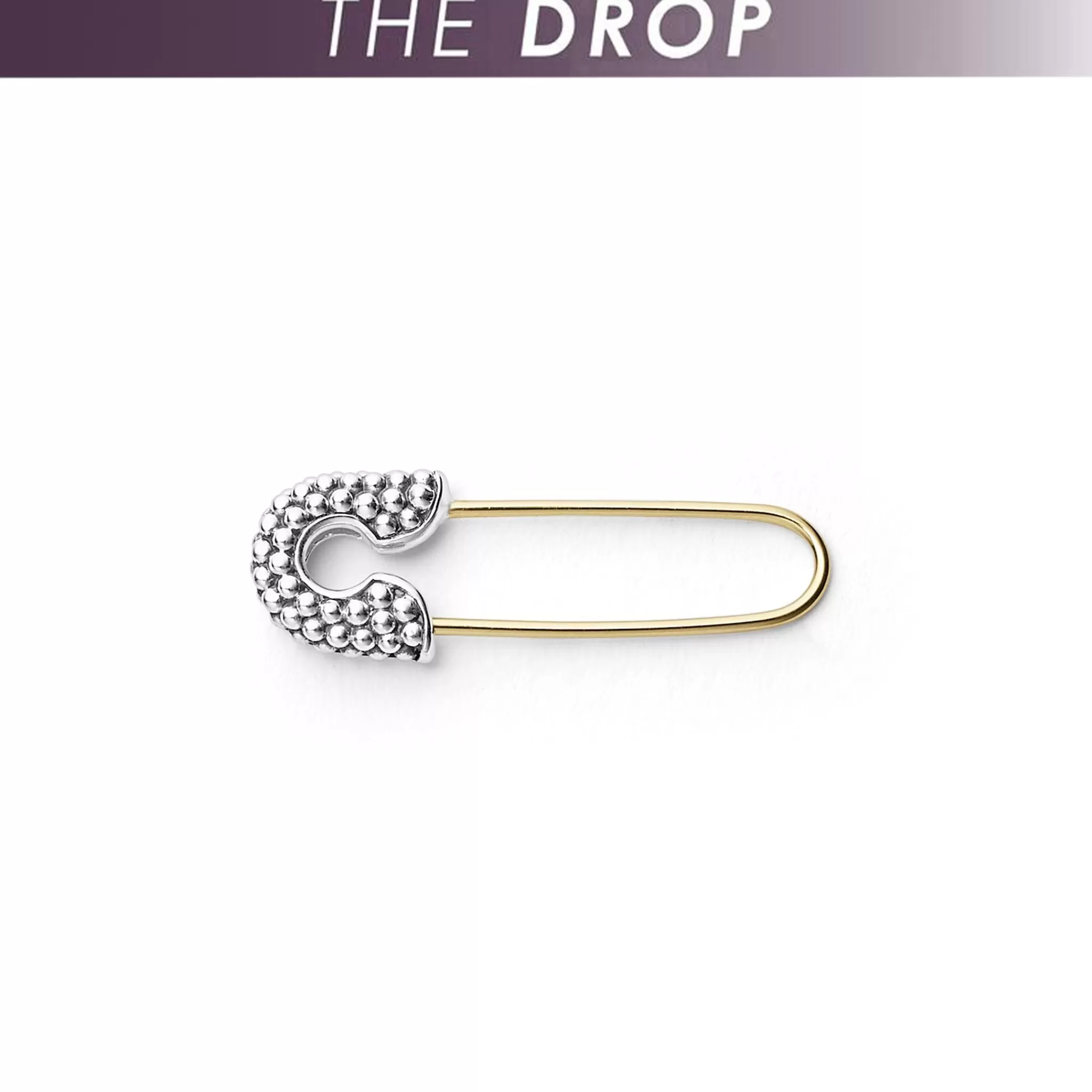 Cheap LAGOS The Drop Two-Tone Safety Pin Earring