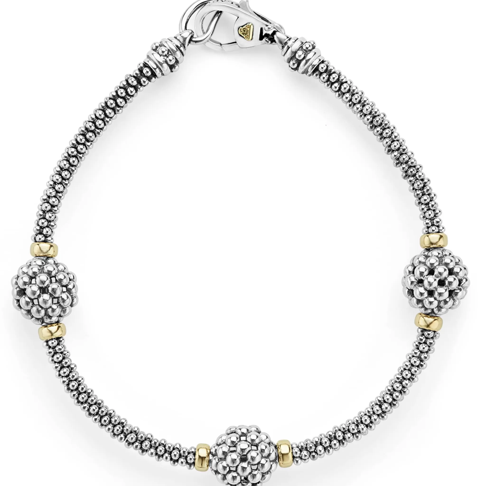 Best LAGOS Three Station Caviar Beaded Bracelet