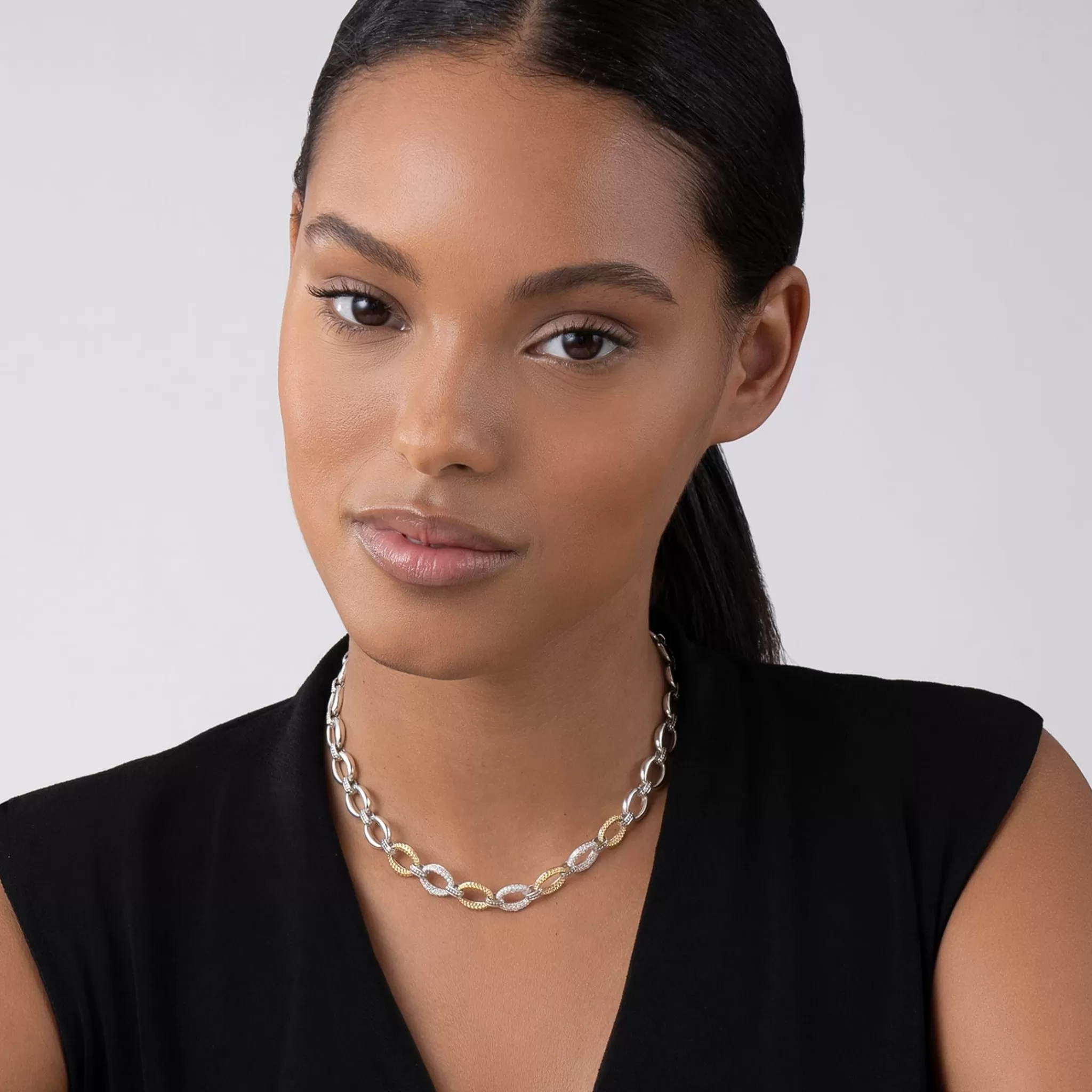 Best LAGOS Three Station Diamond Link Necklace