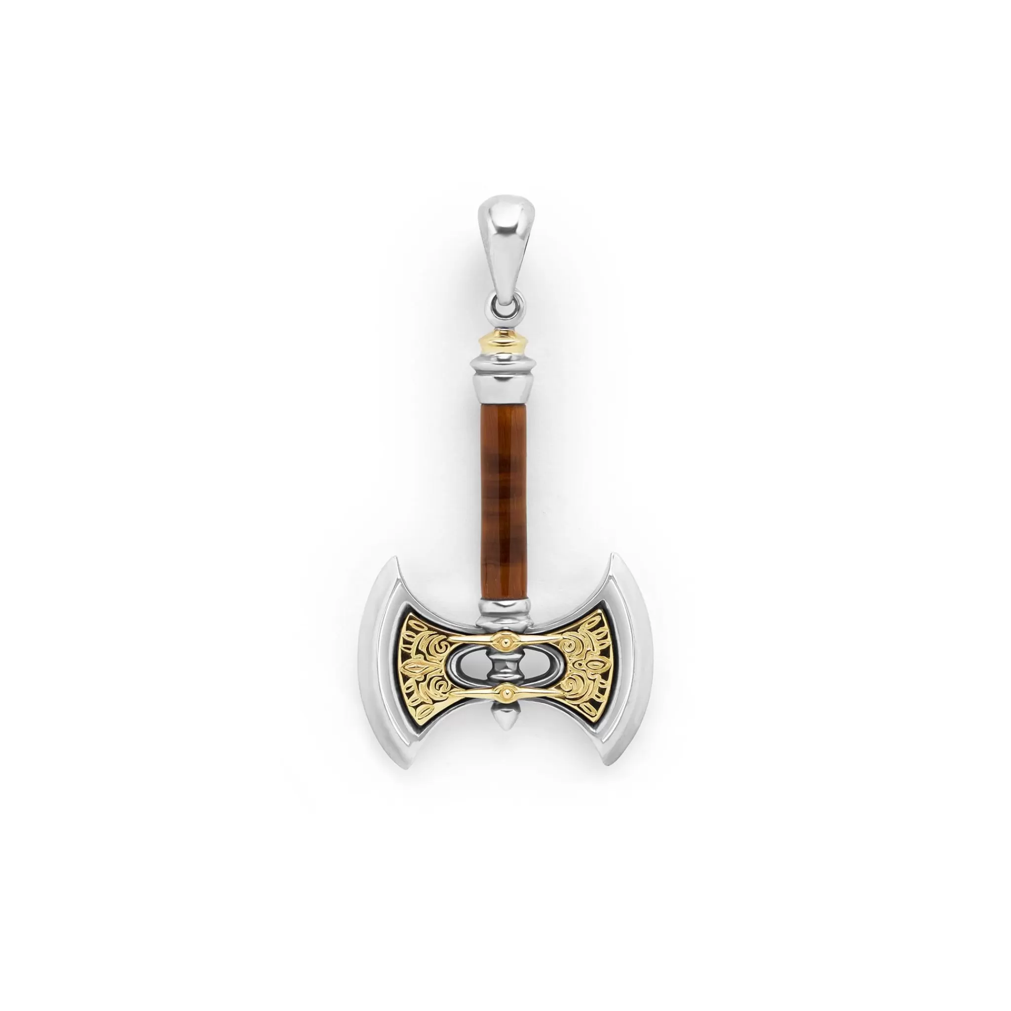 Fashion LAGOS Tiger Eye Axe Amulet