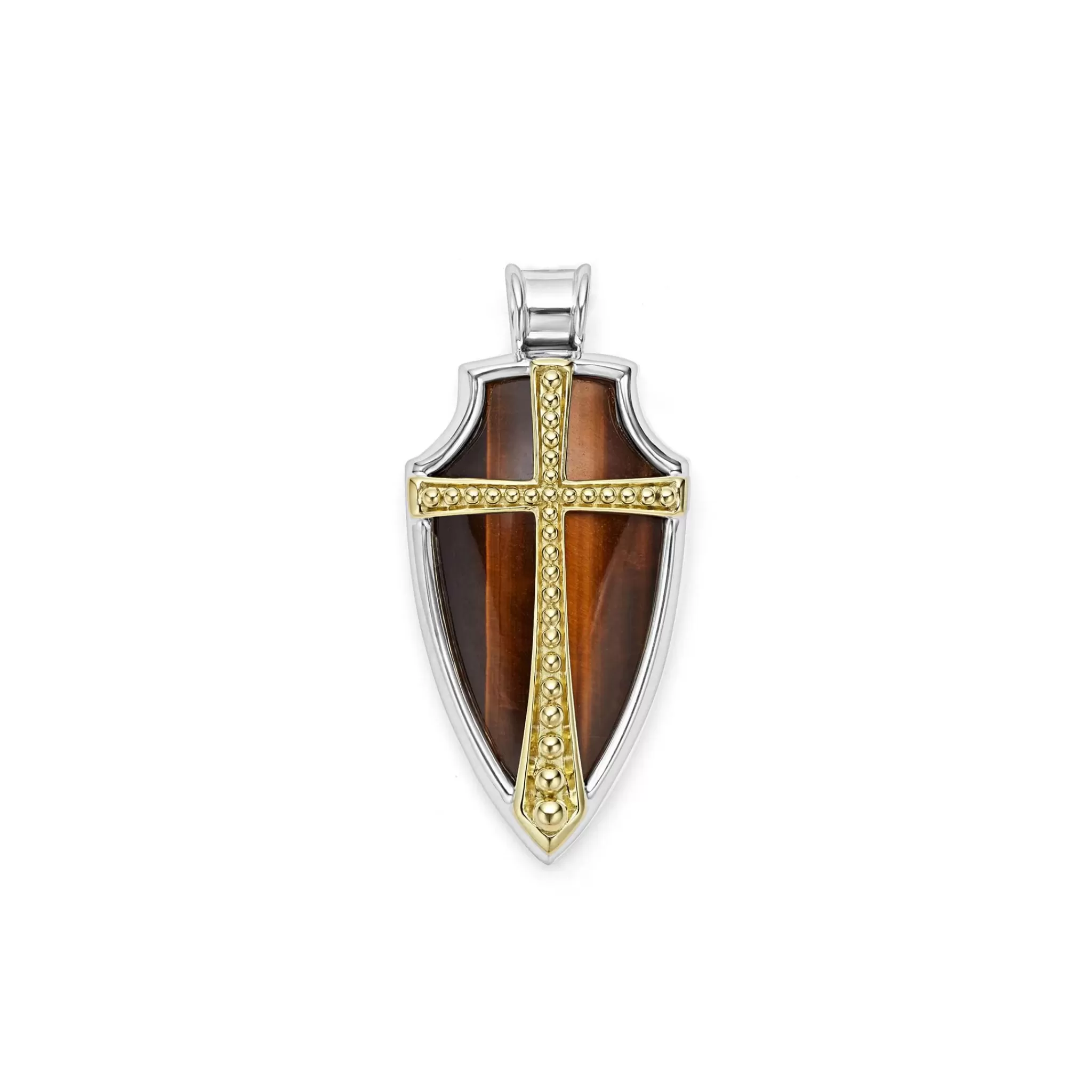 New LAGOS Tiger Eye Shield Amulet