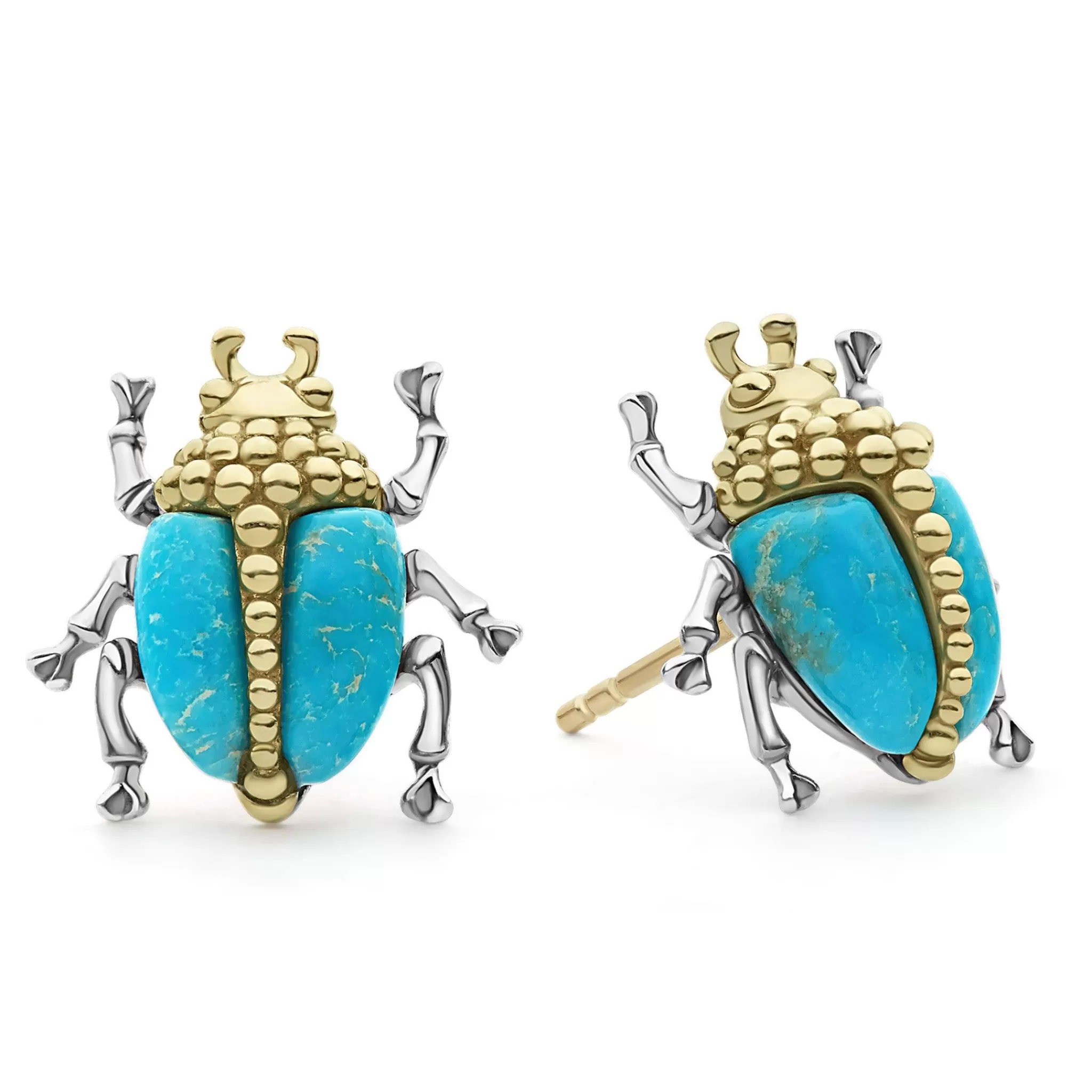 Best Sale LAGOS Turquoise Beetle Stud Earrings