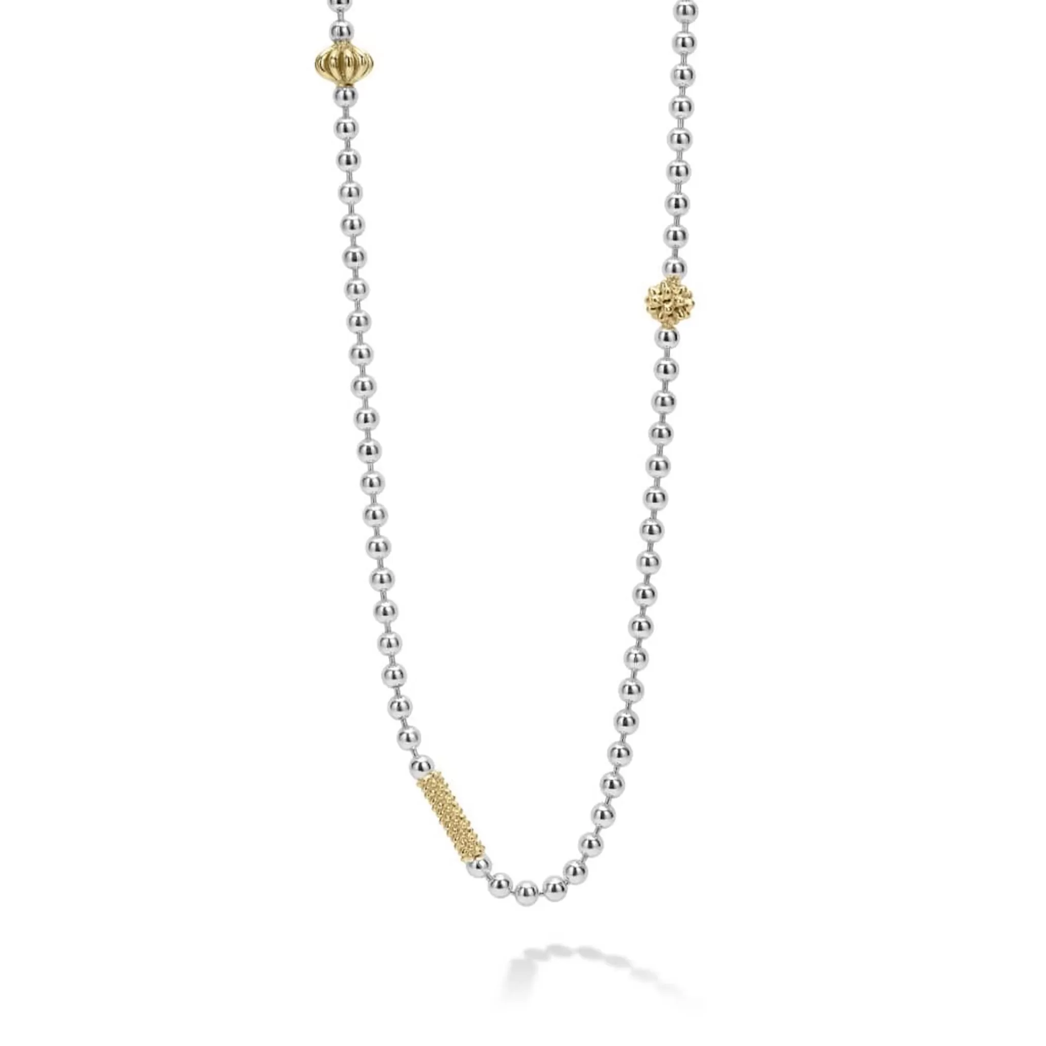 Flash Sale LAGOS Two-Tone Caviar Beaded Necklace