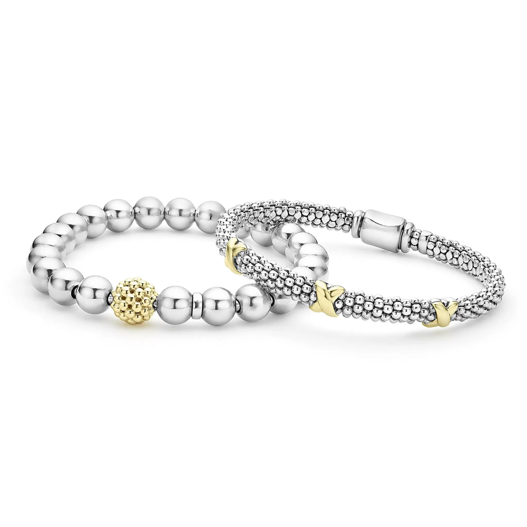 Outlet LAGOS Two-Tone Caviar Bracelet Gift Set