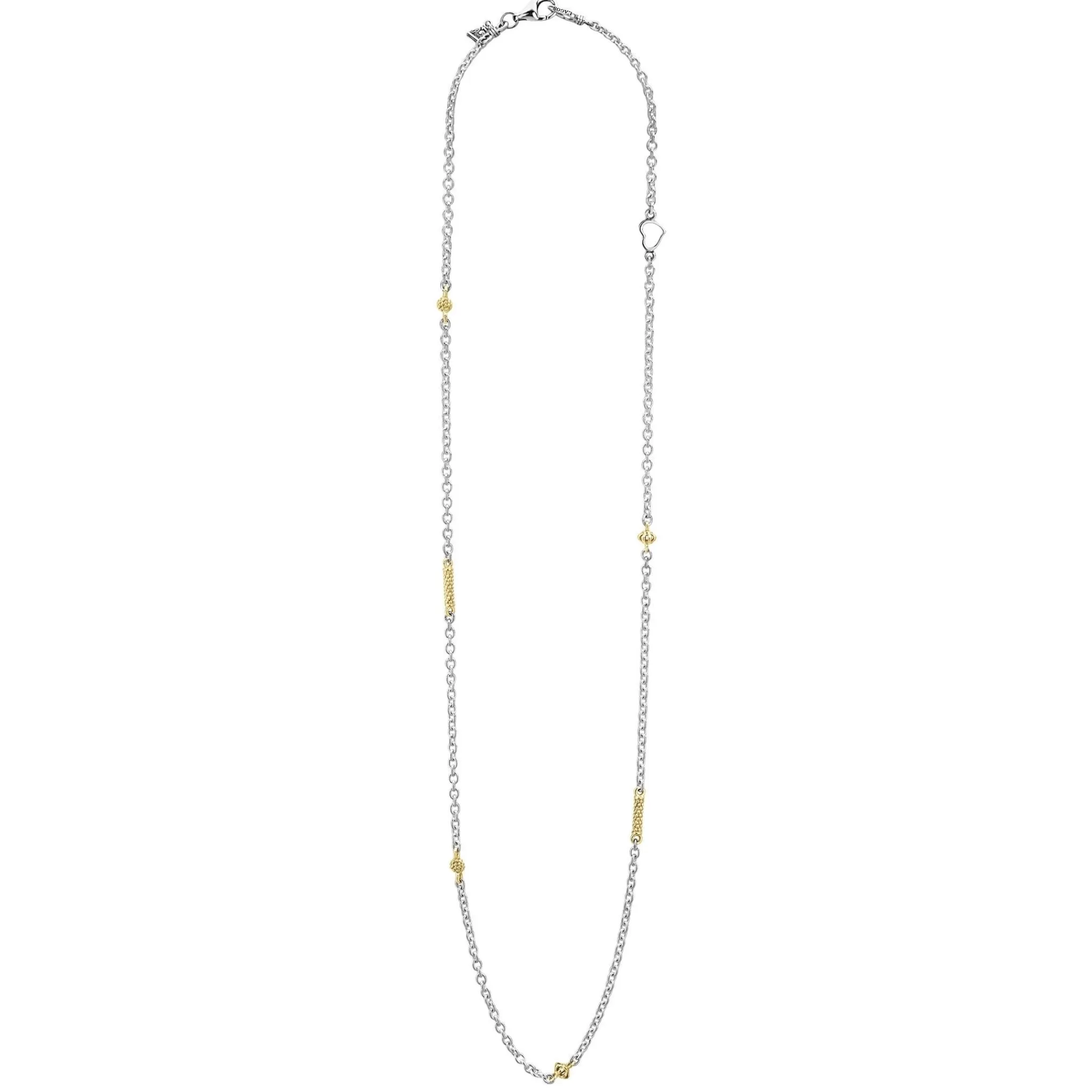 Fashion LAGOS Two-Tone Caviar Chain Necklace