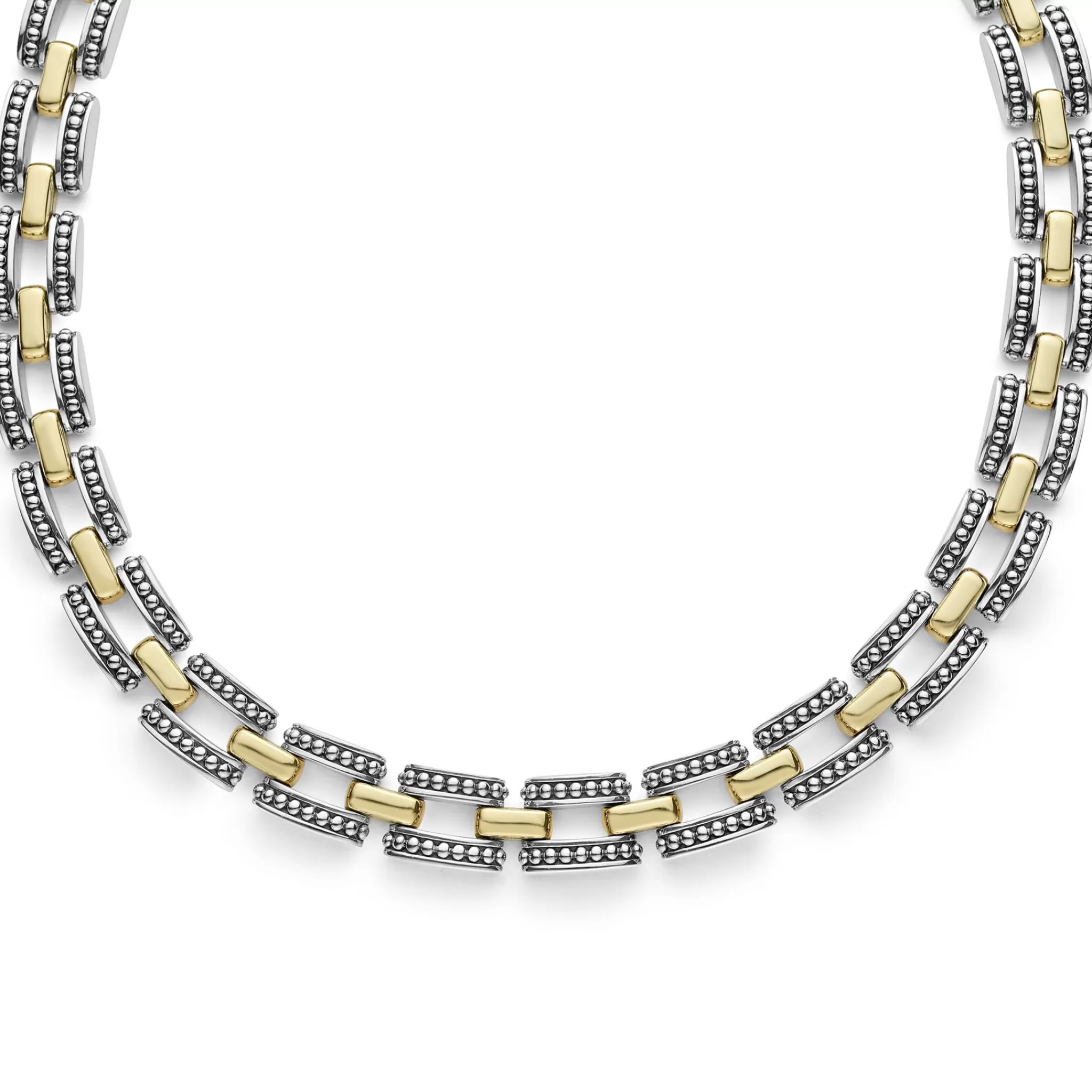 Sale LAGOS Two-Tone Caviar Link Necklace