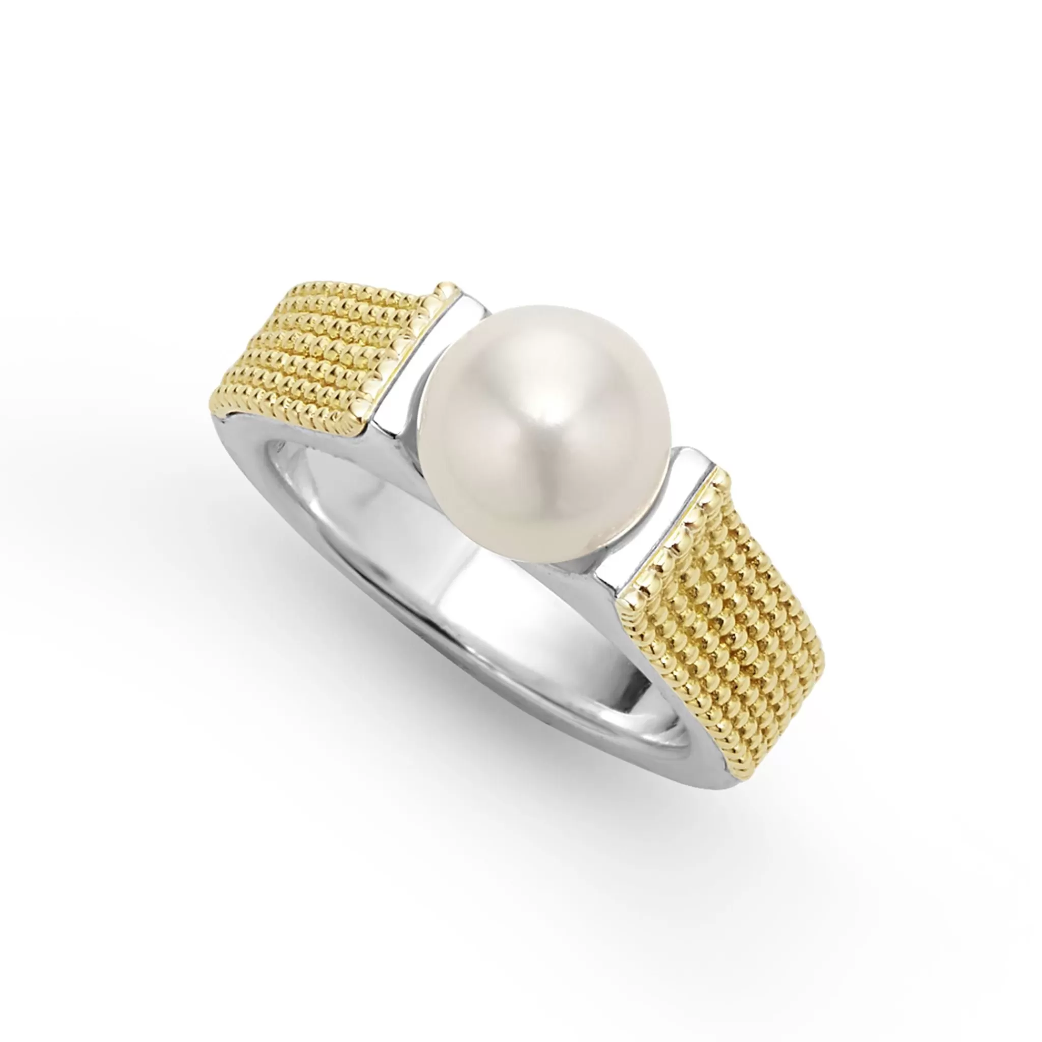 Discount LAGOS Two-Tone Caviar Pearl Ring