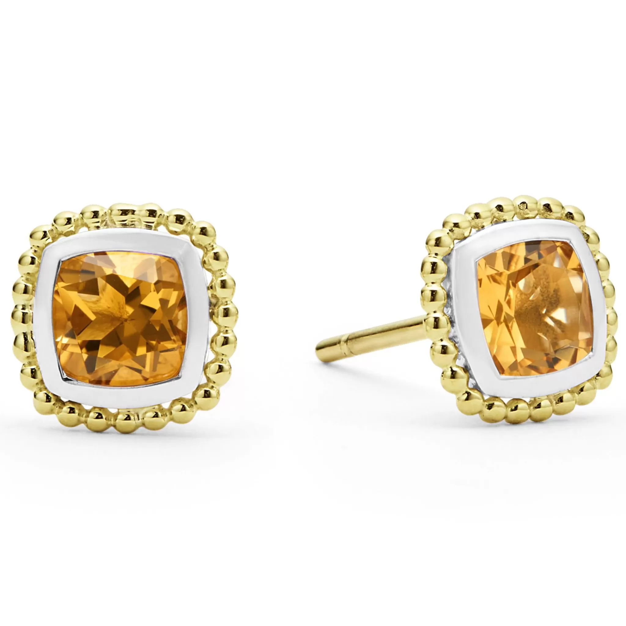 Best LAGOS Two-Tone Citrine Stud Earrings