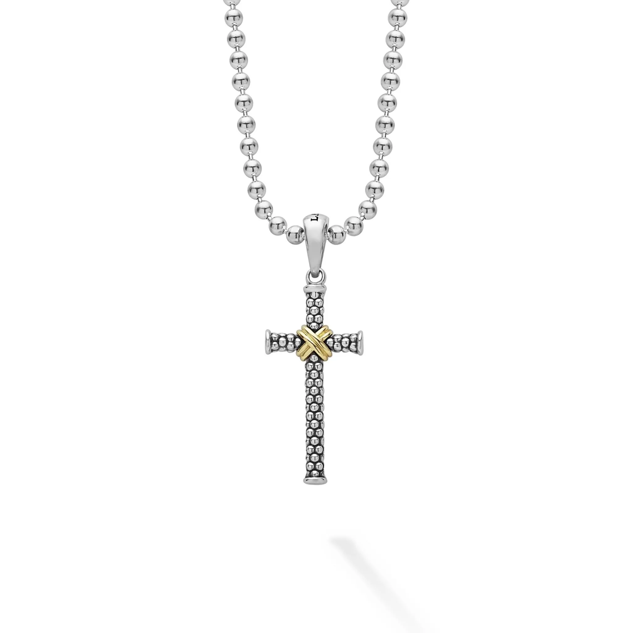 Sale LAGOS Two-Tone Cross Amulet Necklace