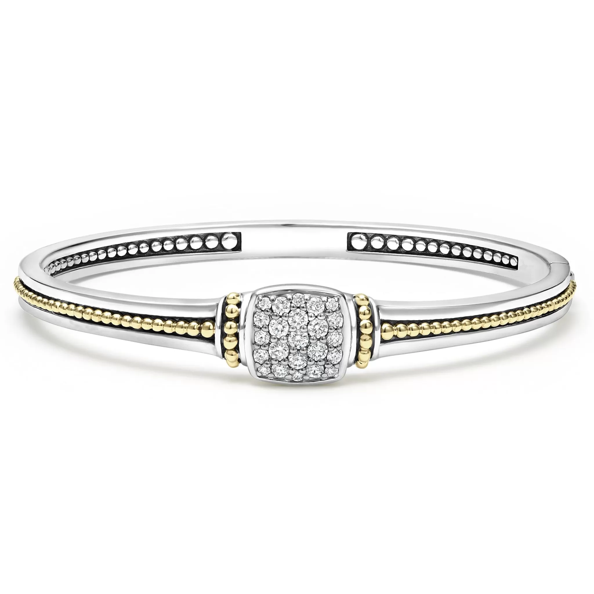 Fashion LAGOS Two-Tone Diamond Cuff Bracelet