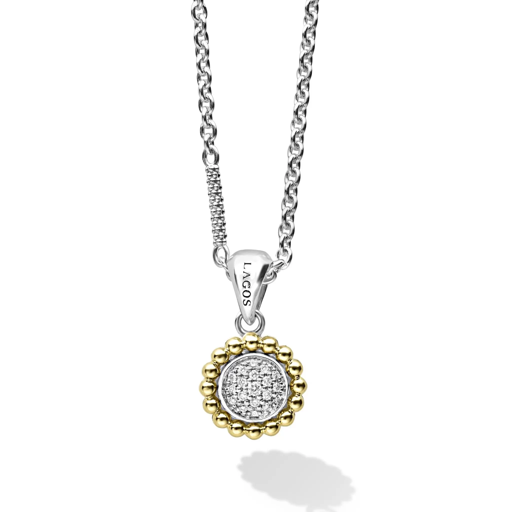 Best Sale LAGOS Two-Tone Diamond Pendant Necklace