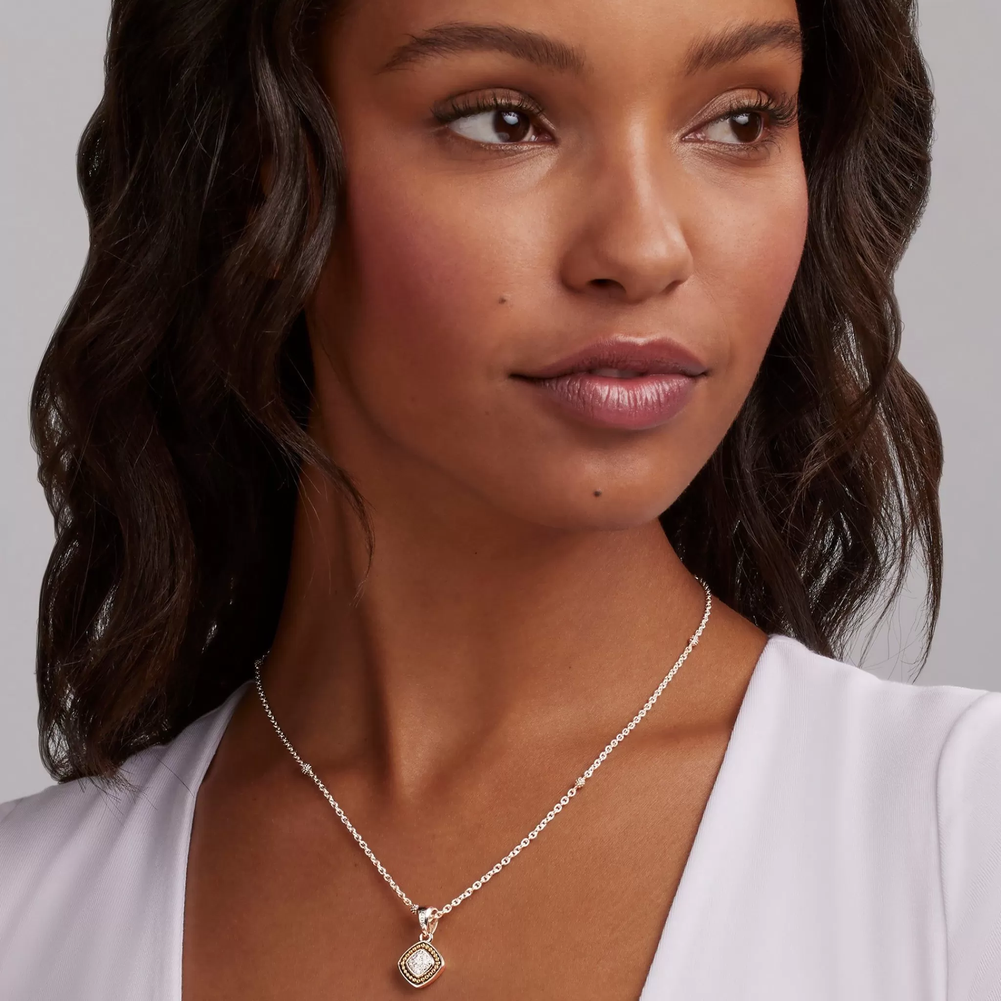 Flash Sale LAGOS Two-Tone Diamond Pendant Necklace