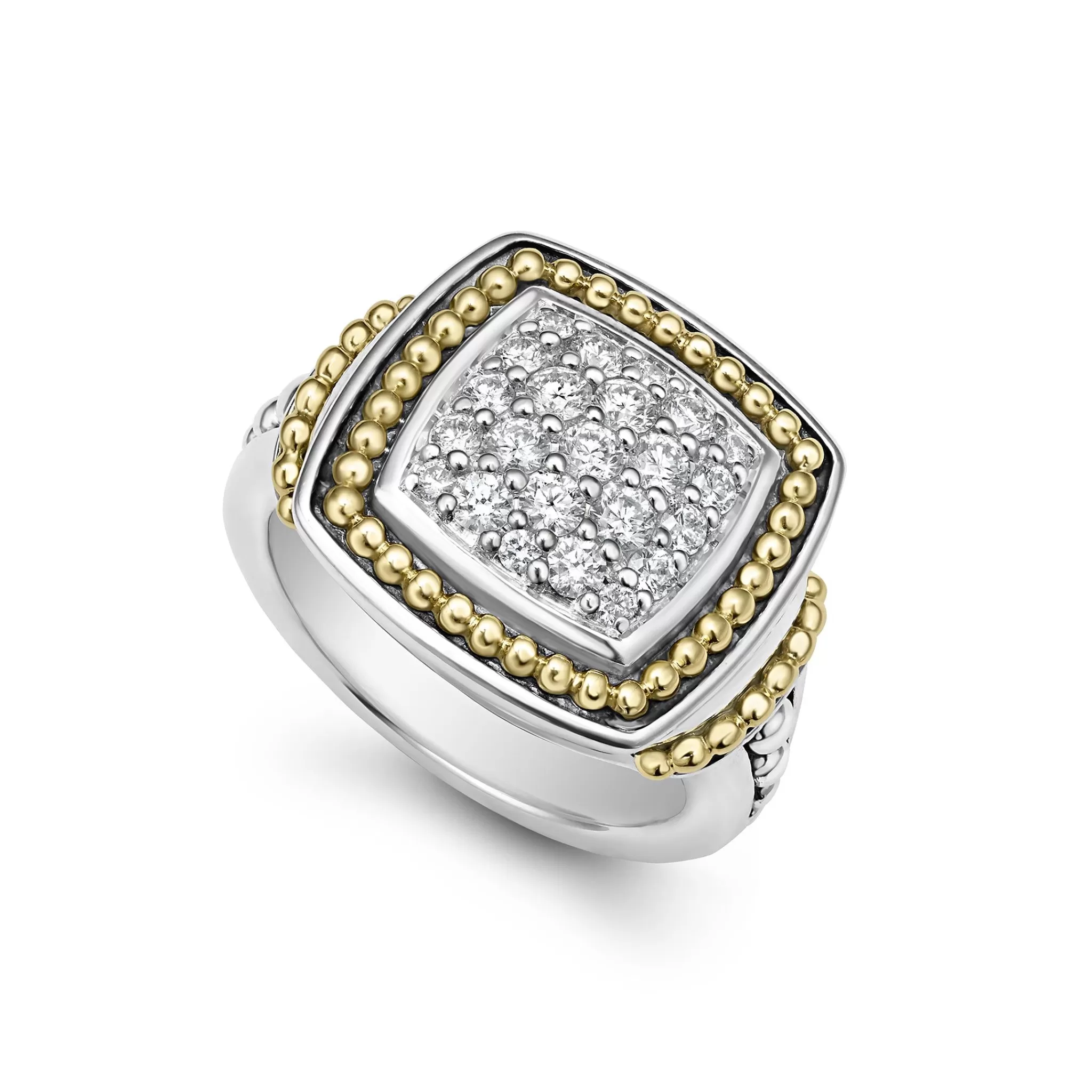 Best LAGOS Two-Tone Diamond Square Ring