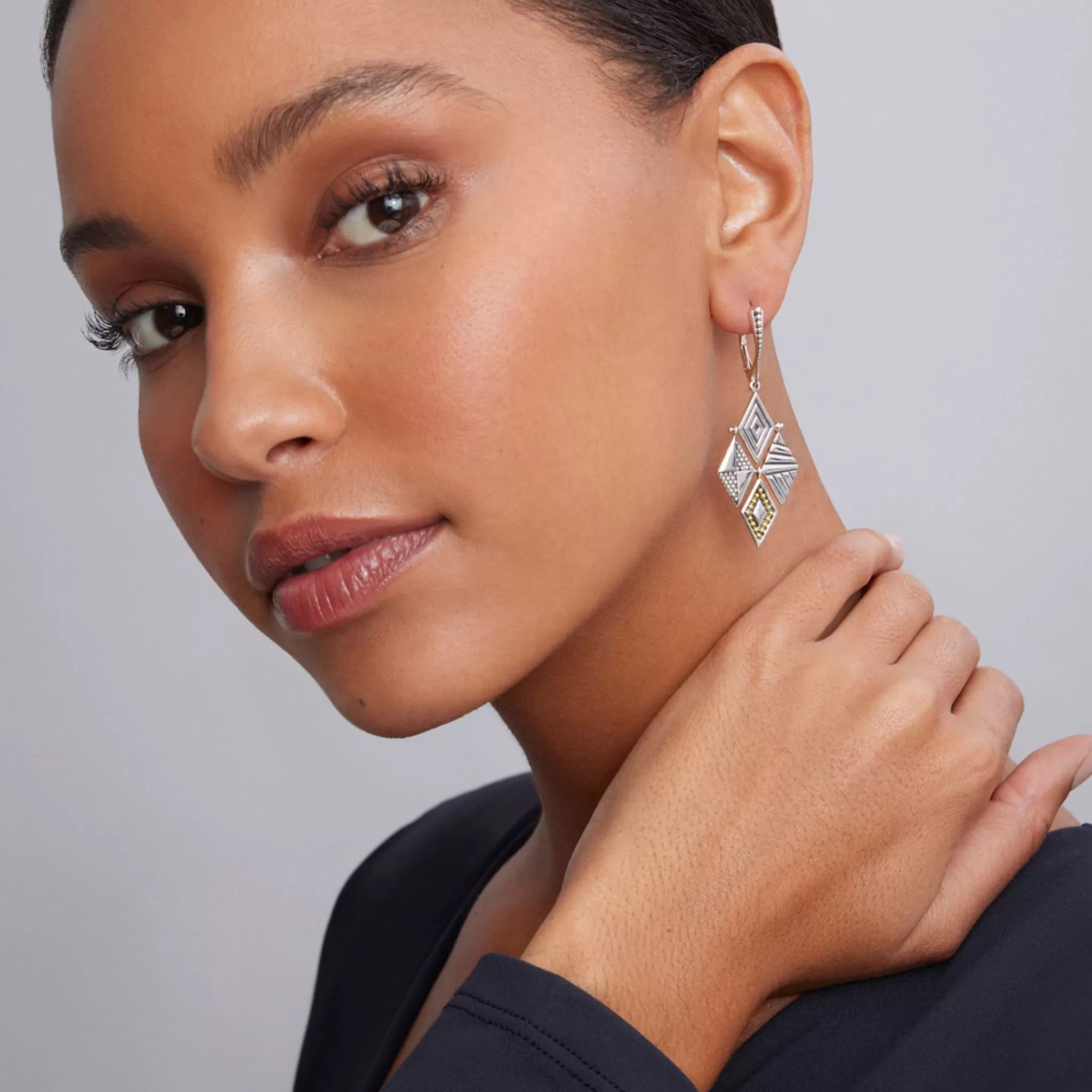 Best Sale LAGOS Two-Tone Drop Earrings