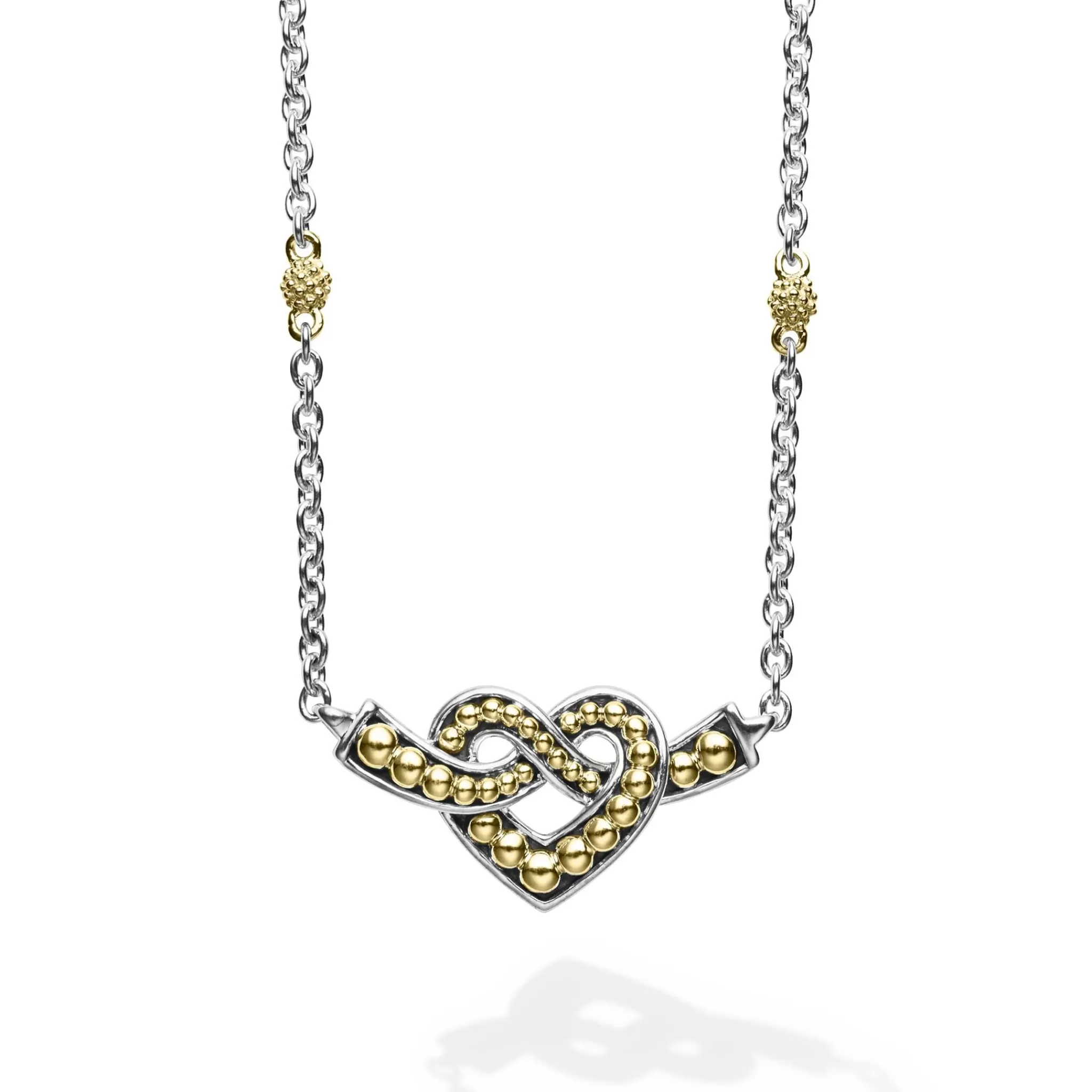 Clearance LAGOS Two-Tone Heart Chain Necklace