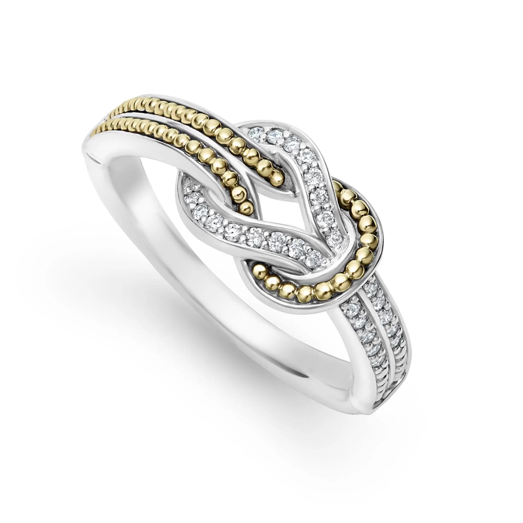 Flash Sale LAGOS Two-Tone Knot Diamond Ring