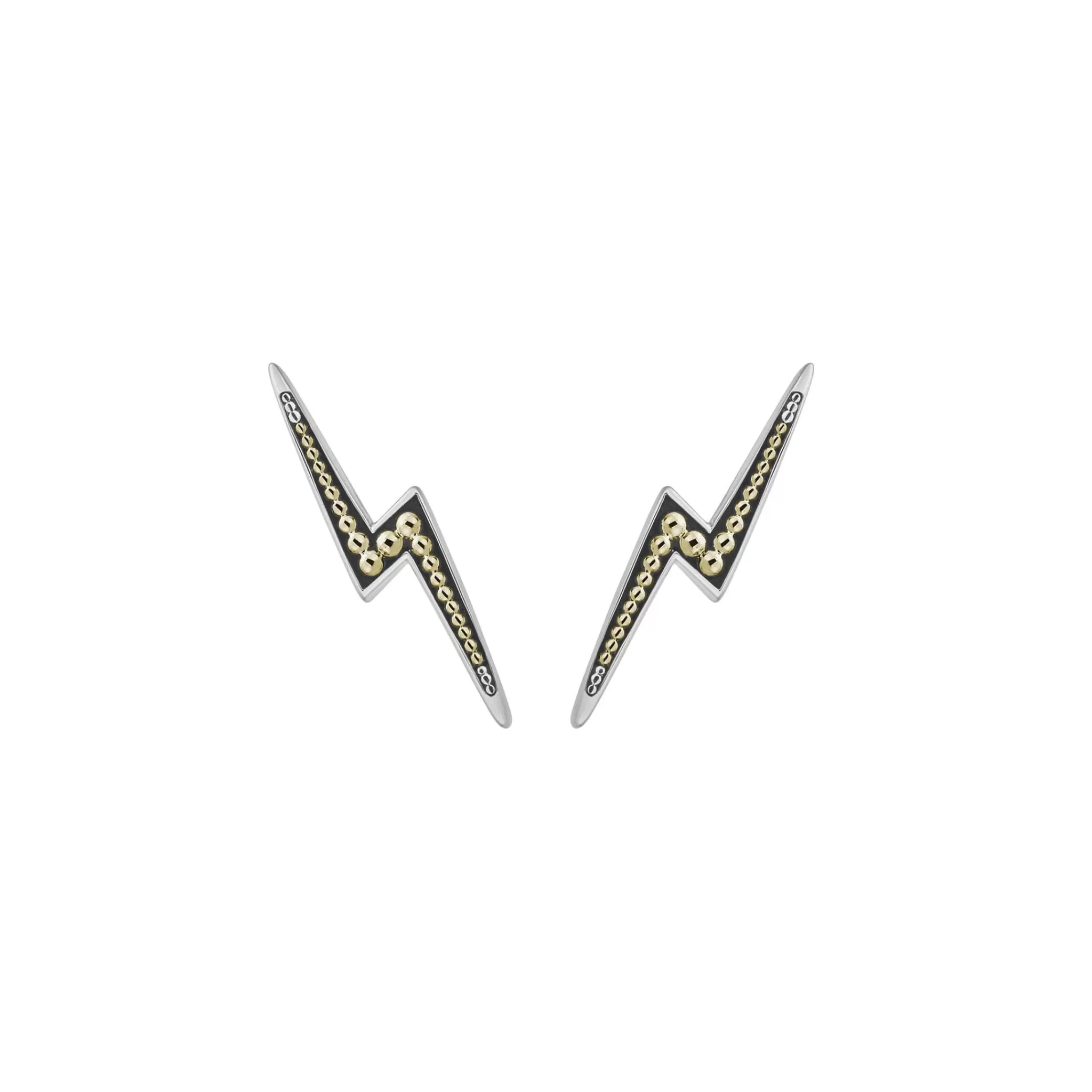 Shop LAGOS Two-Tone Lightning Bolt Stud Earrings