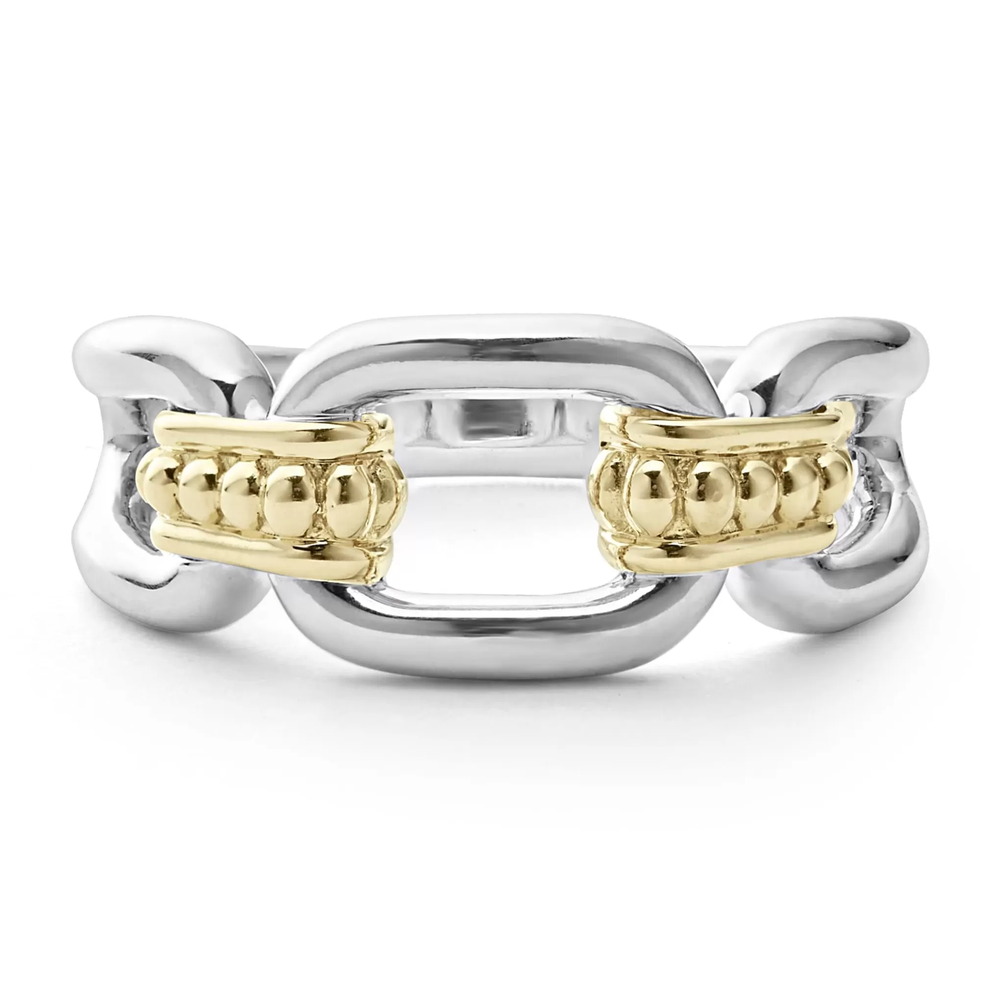 Cheap LAGOS Two-Tone Link Ring