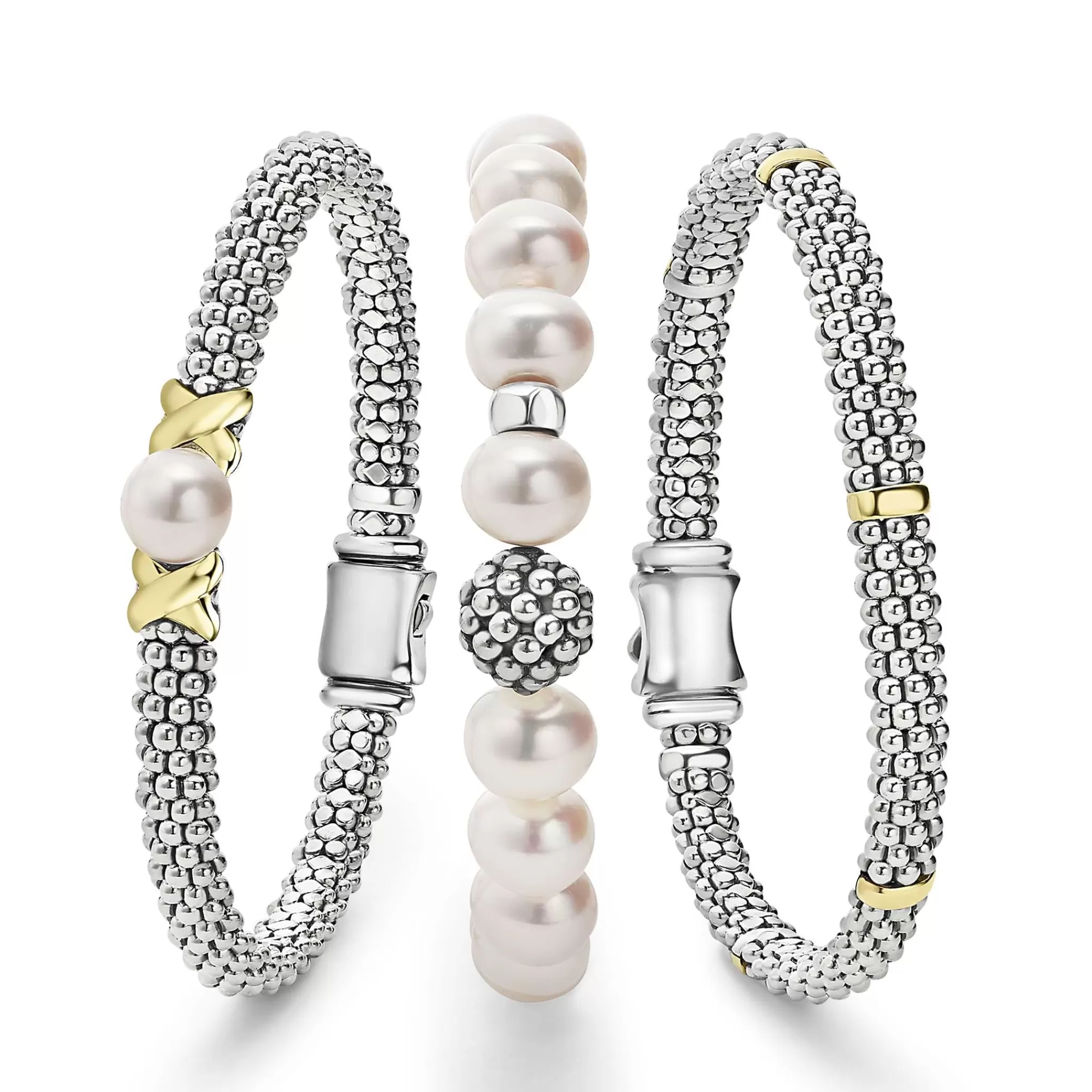 Clearance LAGOS Two-Tone Pearl Bracelet Gift Set