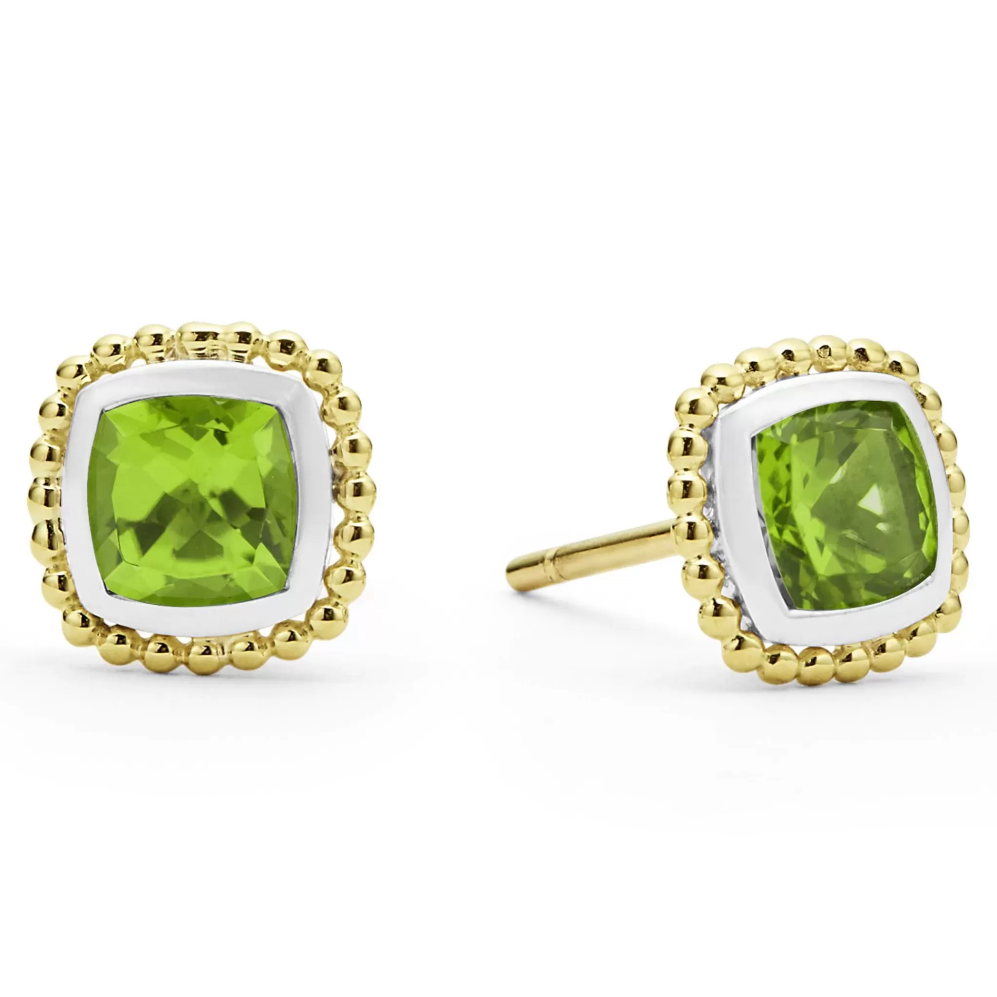 Online LAGOS Two-Tone Peridot Stud Earrings