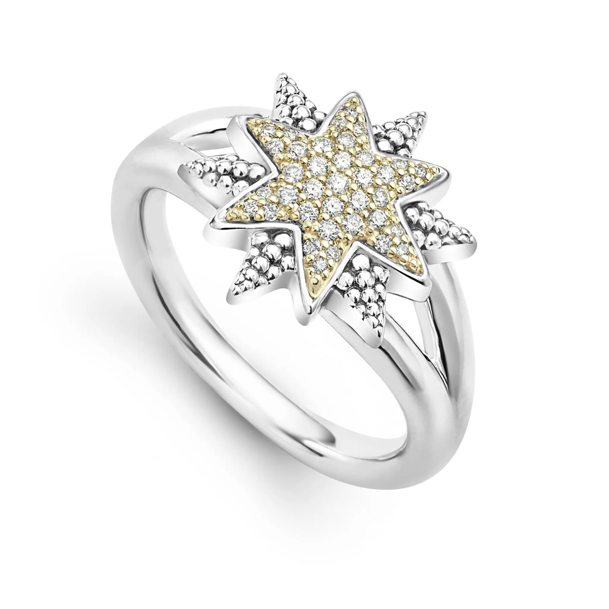 Cheap LAGOS Two-Tone Star Diamond Ring