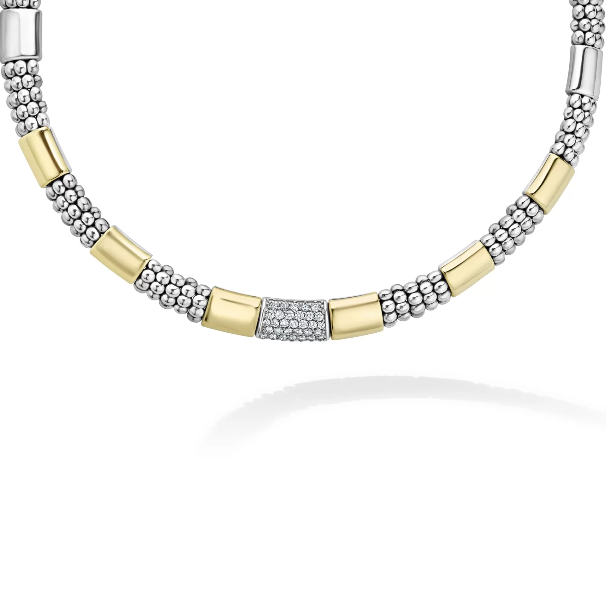 Flash Sale LAGOS Two-Tone Station Diamond Necklace