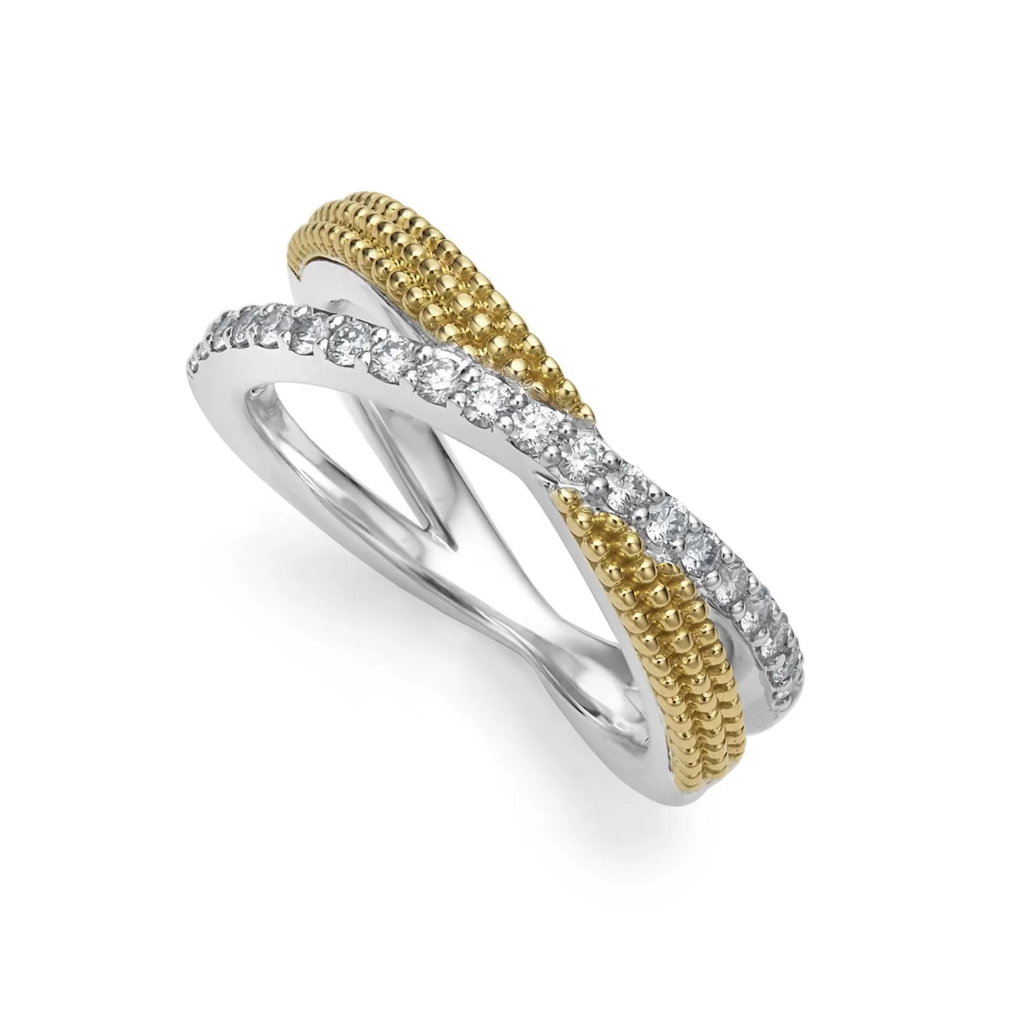 Flash Sale LAGOS Two-Tone X Diamond Ring