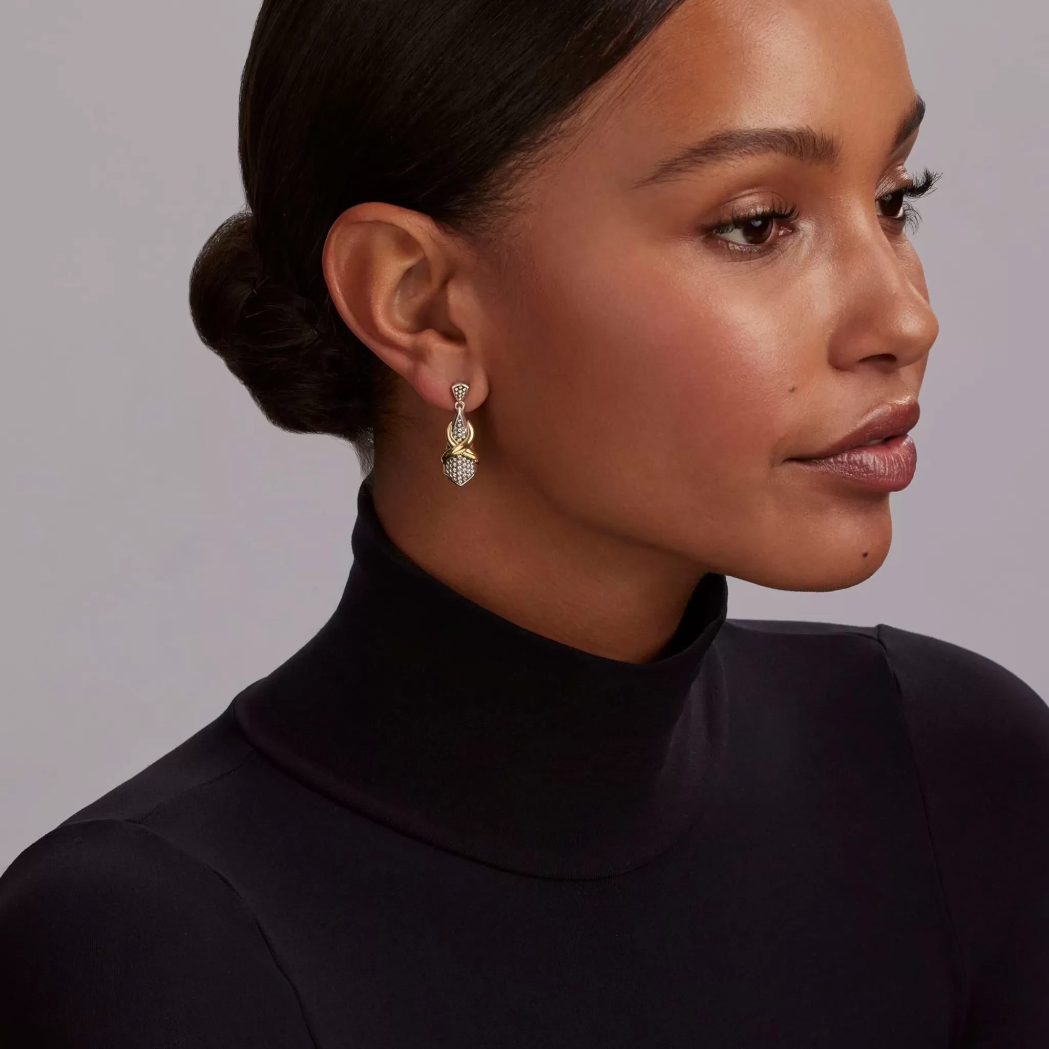 Shop LAGOS Two-Tone X Drop Earrings