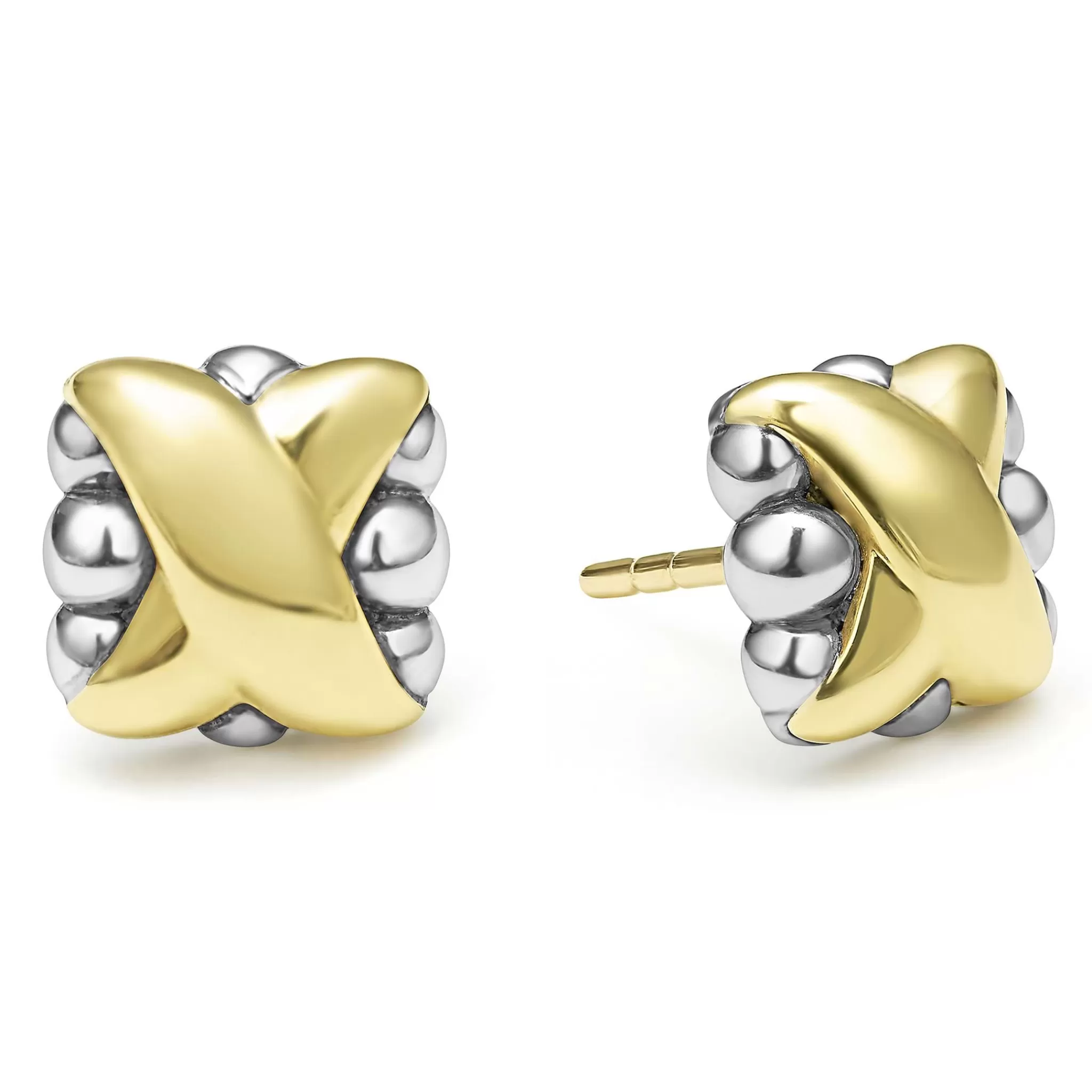 Discount LAGOS Two-Tone X Stud Earrings