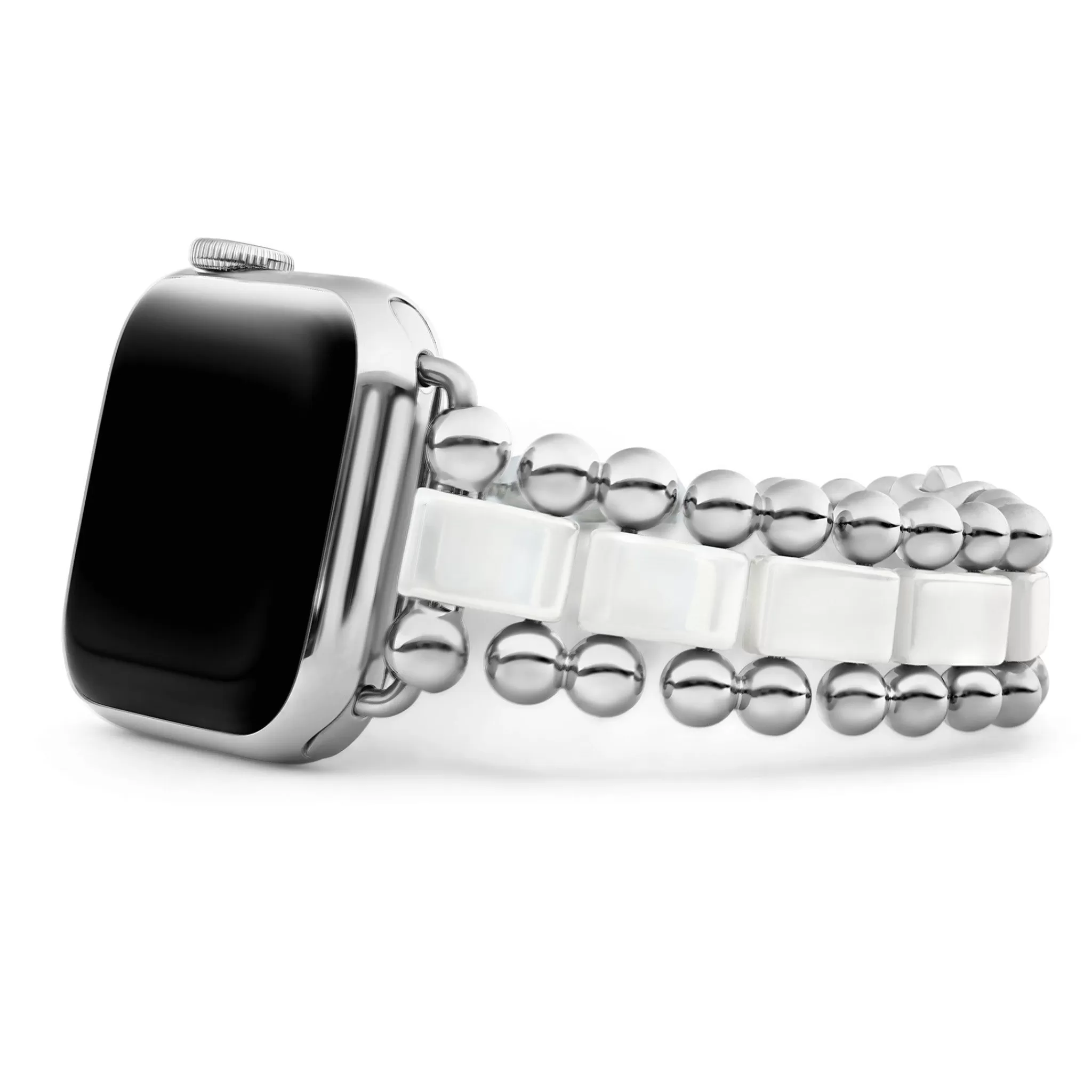 Cheap LAGOS White Ceramic And Stainless Steel Watch Bracelet-38-45Mm