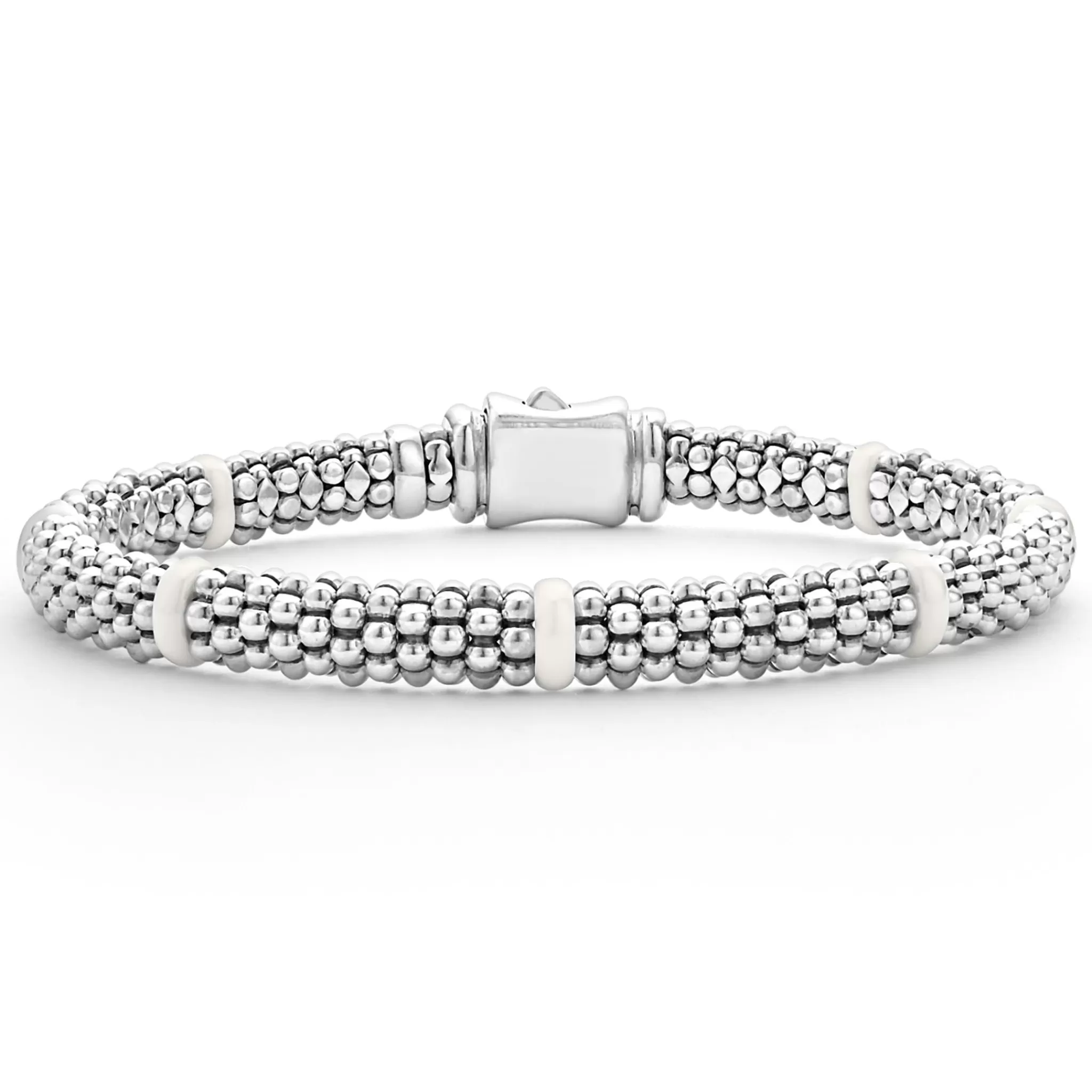 Cheap LAGOS White Ceramic Caviar Bracelet Gift Set