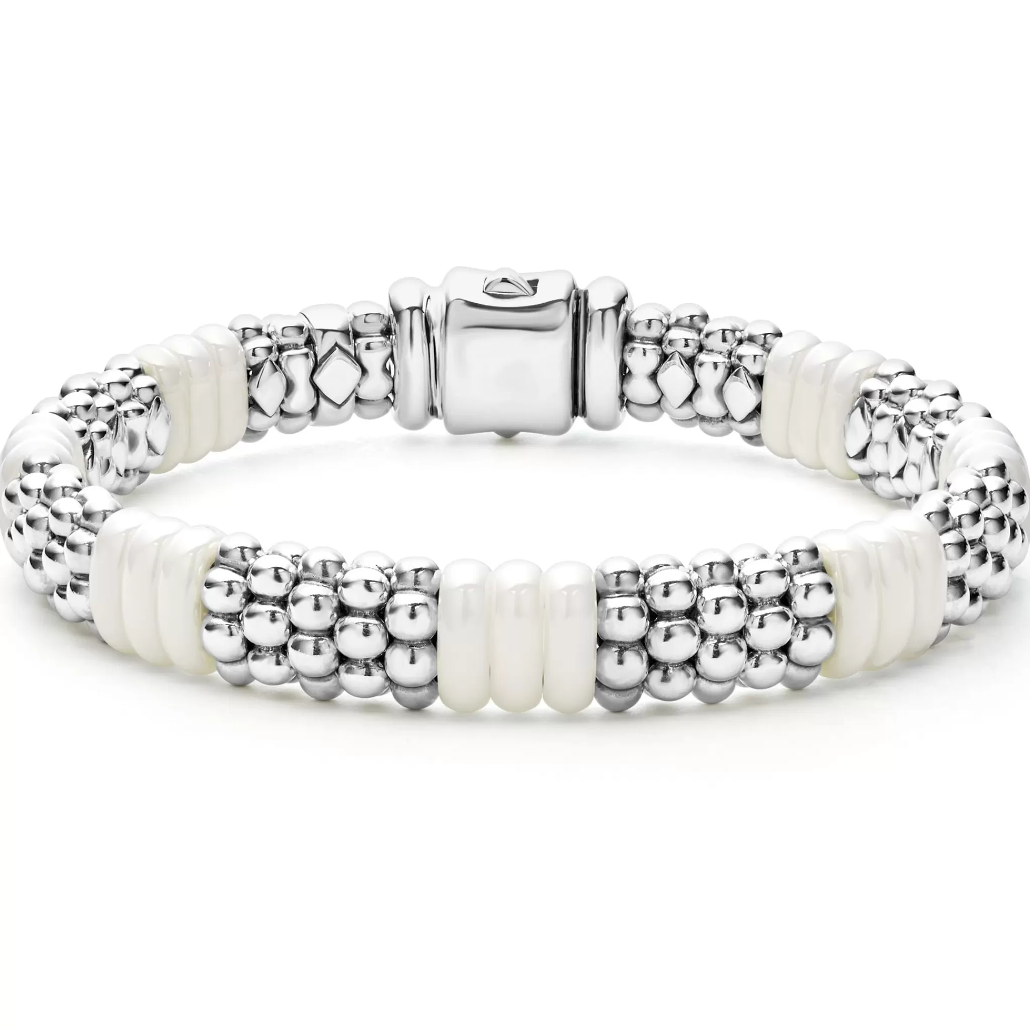 Store LAGOS White Ceramic Caviar Bracelet Gift Set