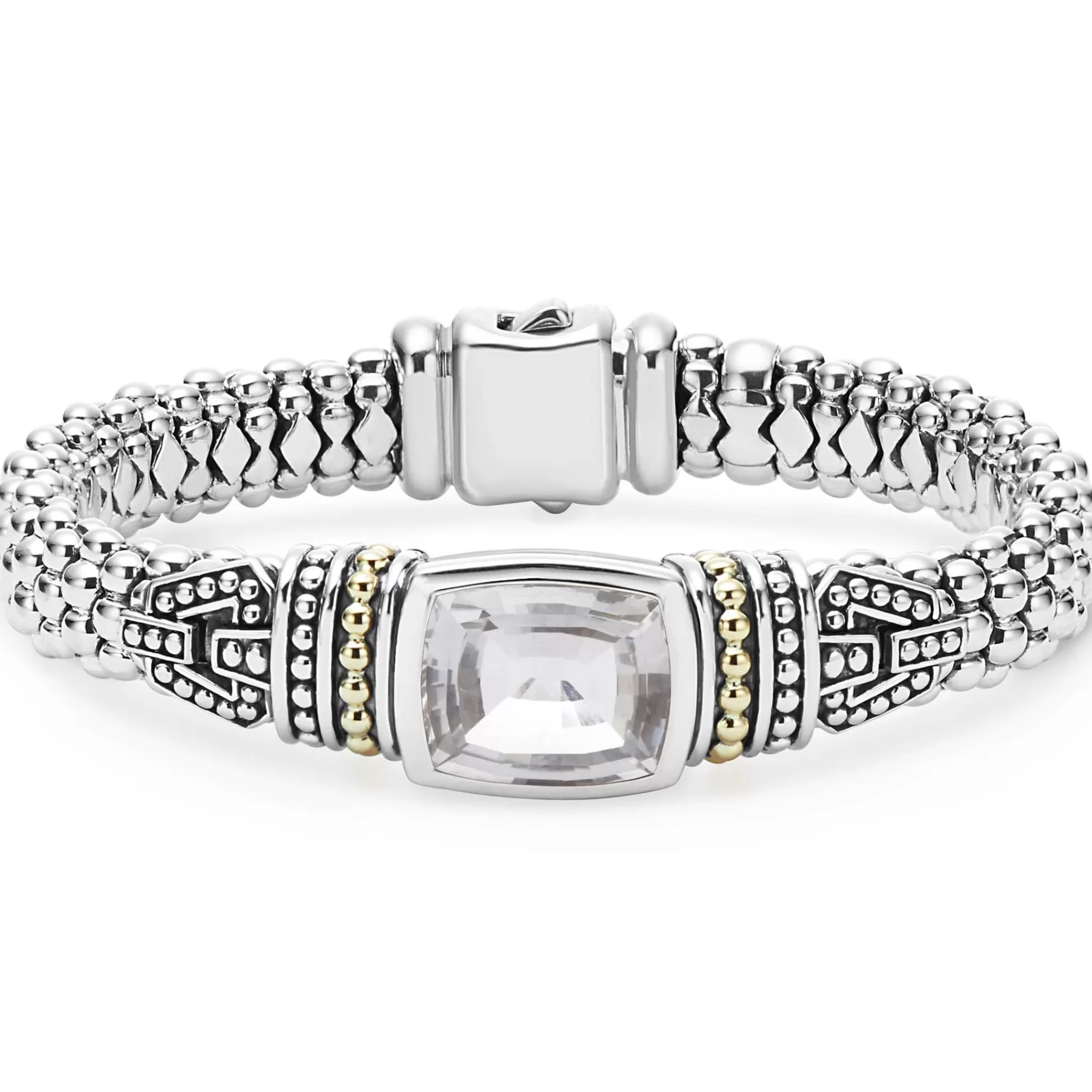 Best Sale LAGOS White Topaz Caviar Bracelet | 9Mm