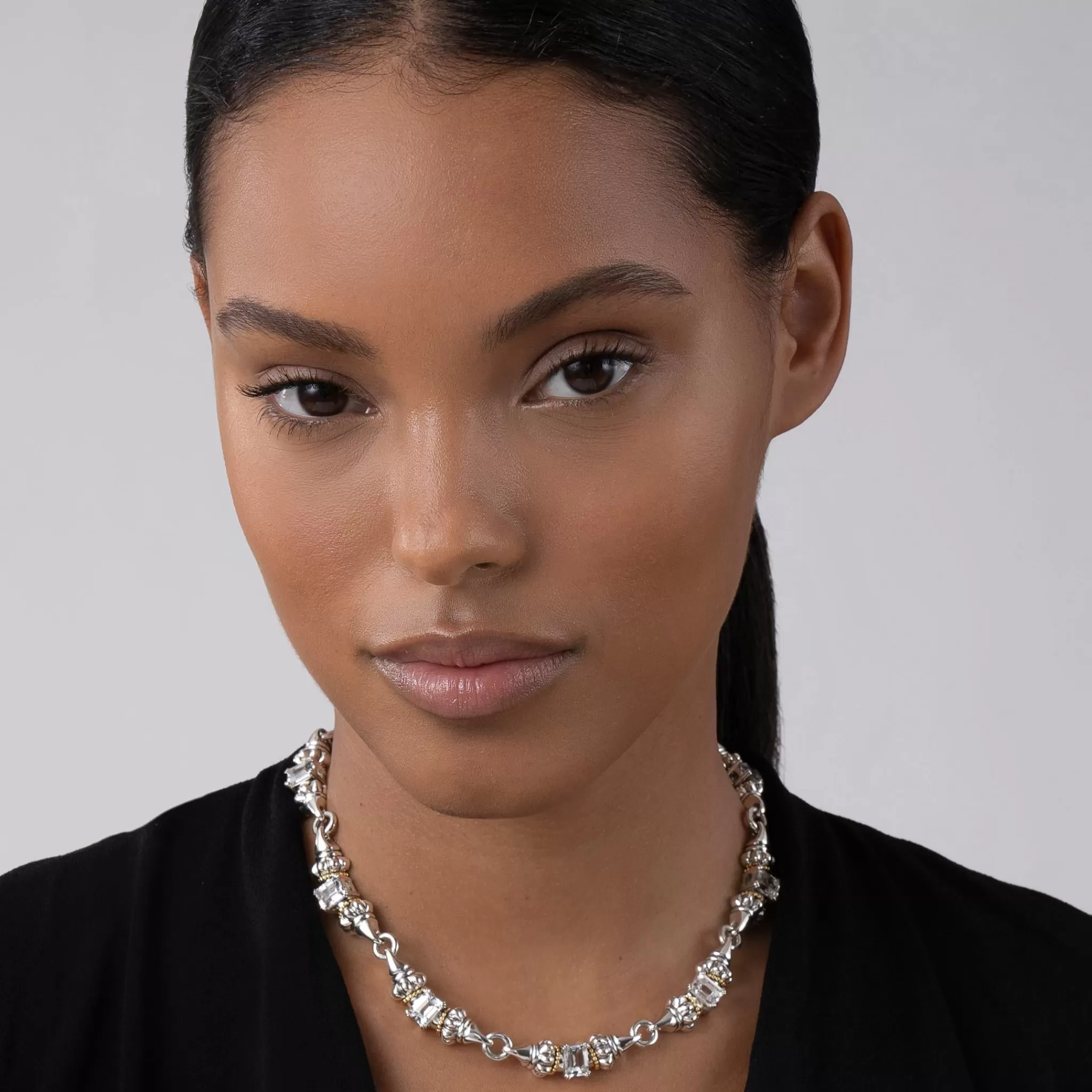 Fashion LAGOS White Topaz Caviar Necklace