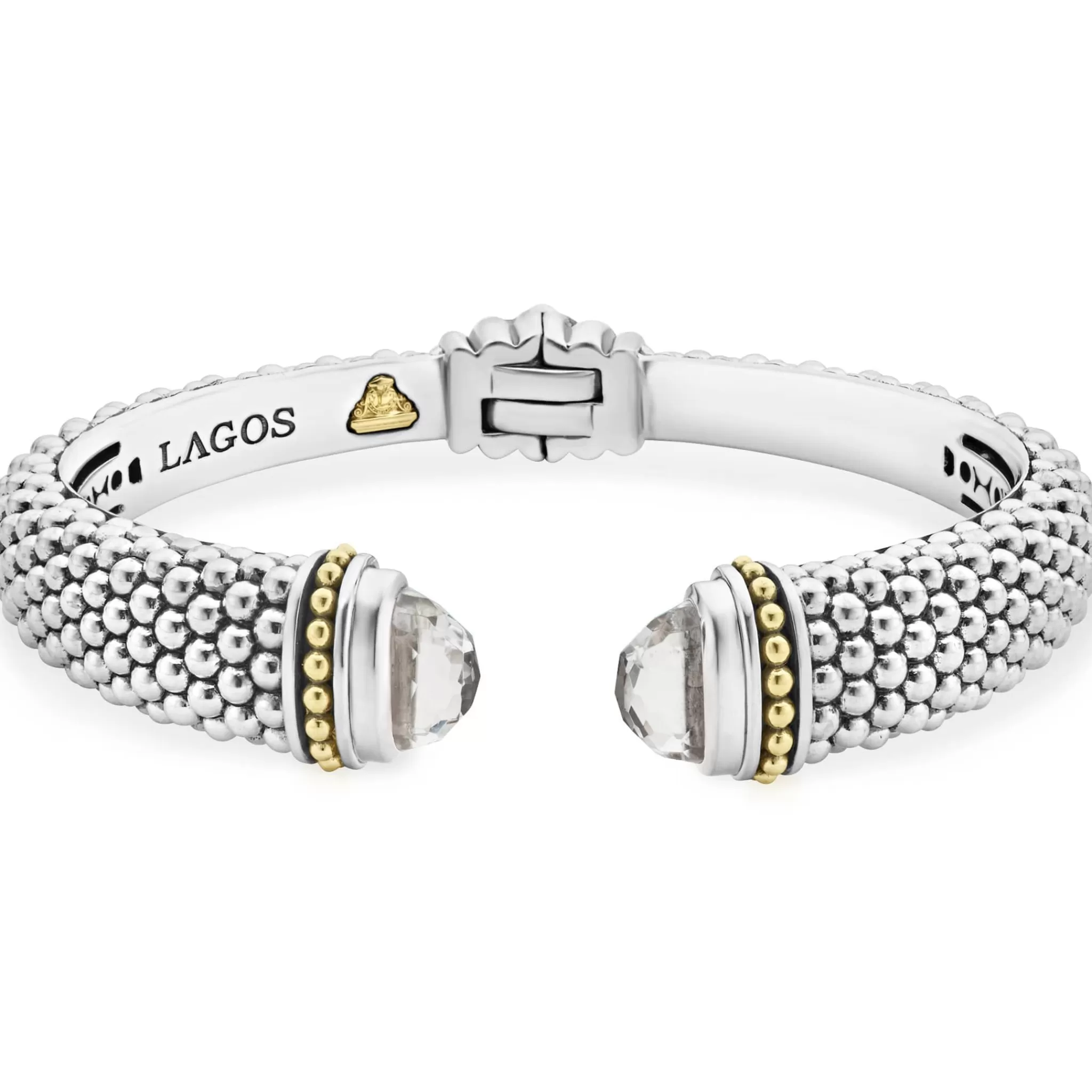 Online LAGOS White Topaz Cuff Bracelet | 12Mm