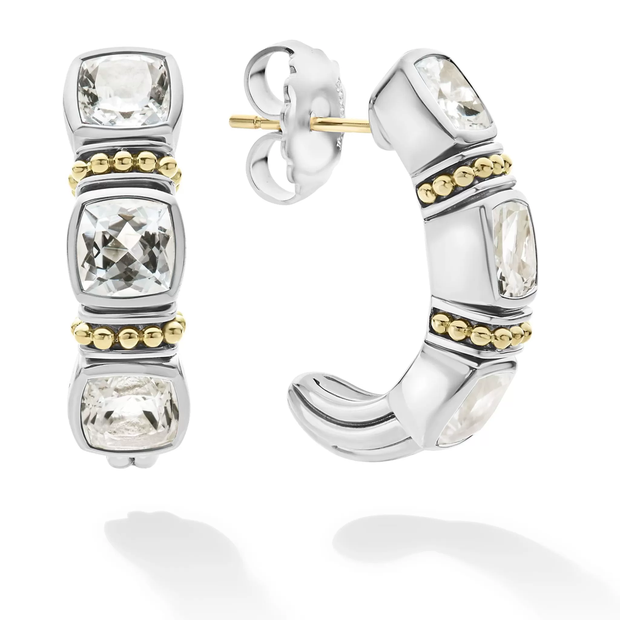 Outlet LAGOS White Topaz Hoop Earrings