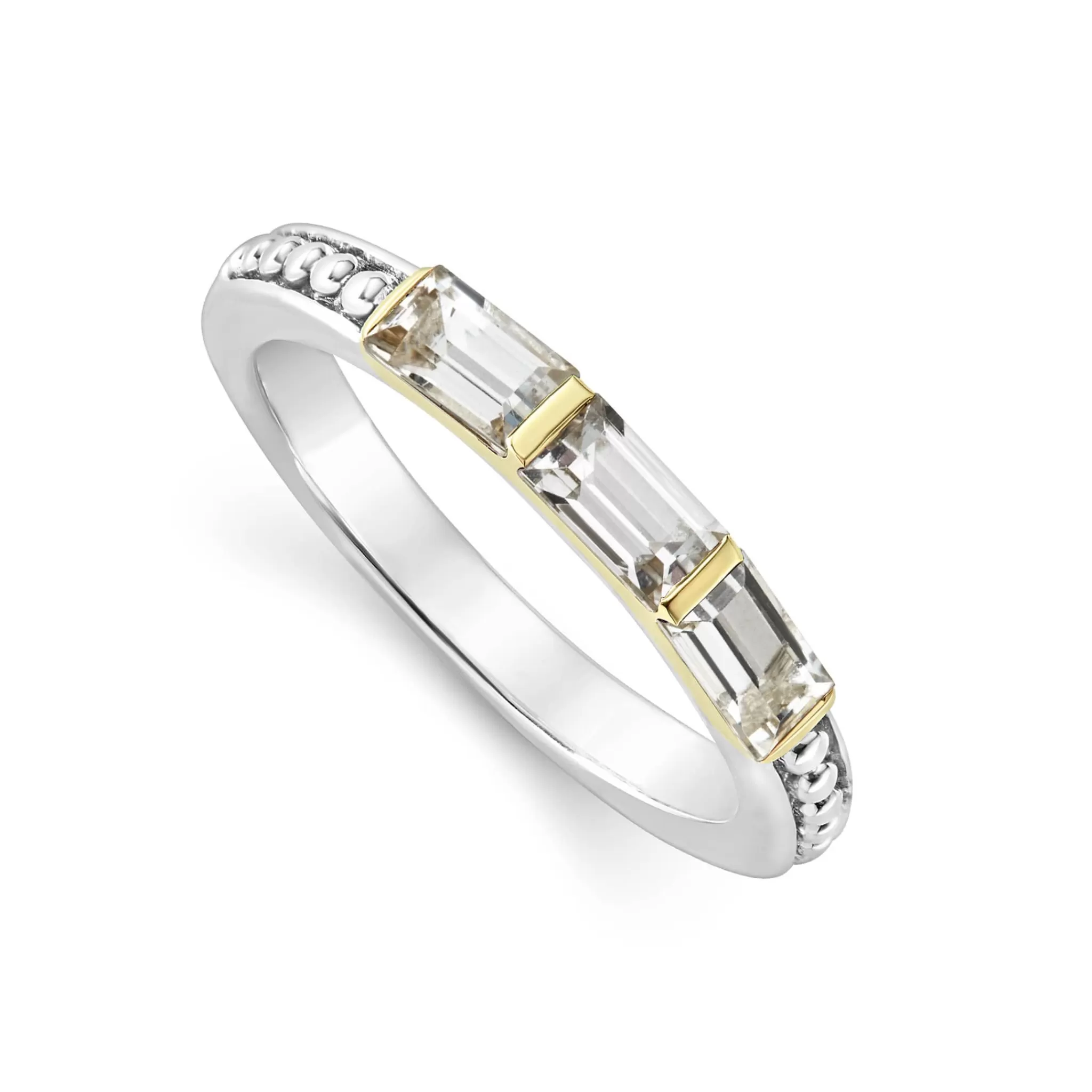 Cheap LAGOS White Topaz Stacking Ring